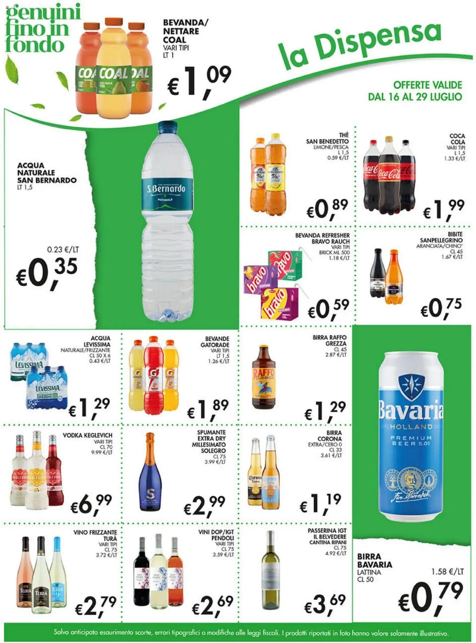 Volantino Coal del 16/07/2026 | Pagina: 9 | Prodotti: Vino, Spumante, Acqua naturale, Bibite