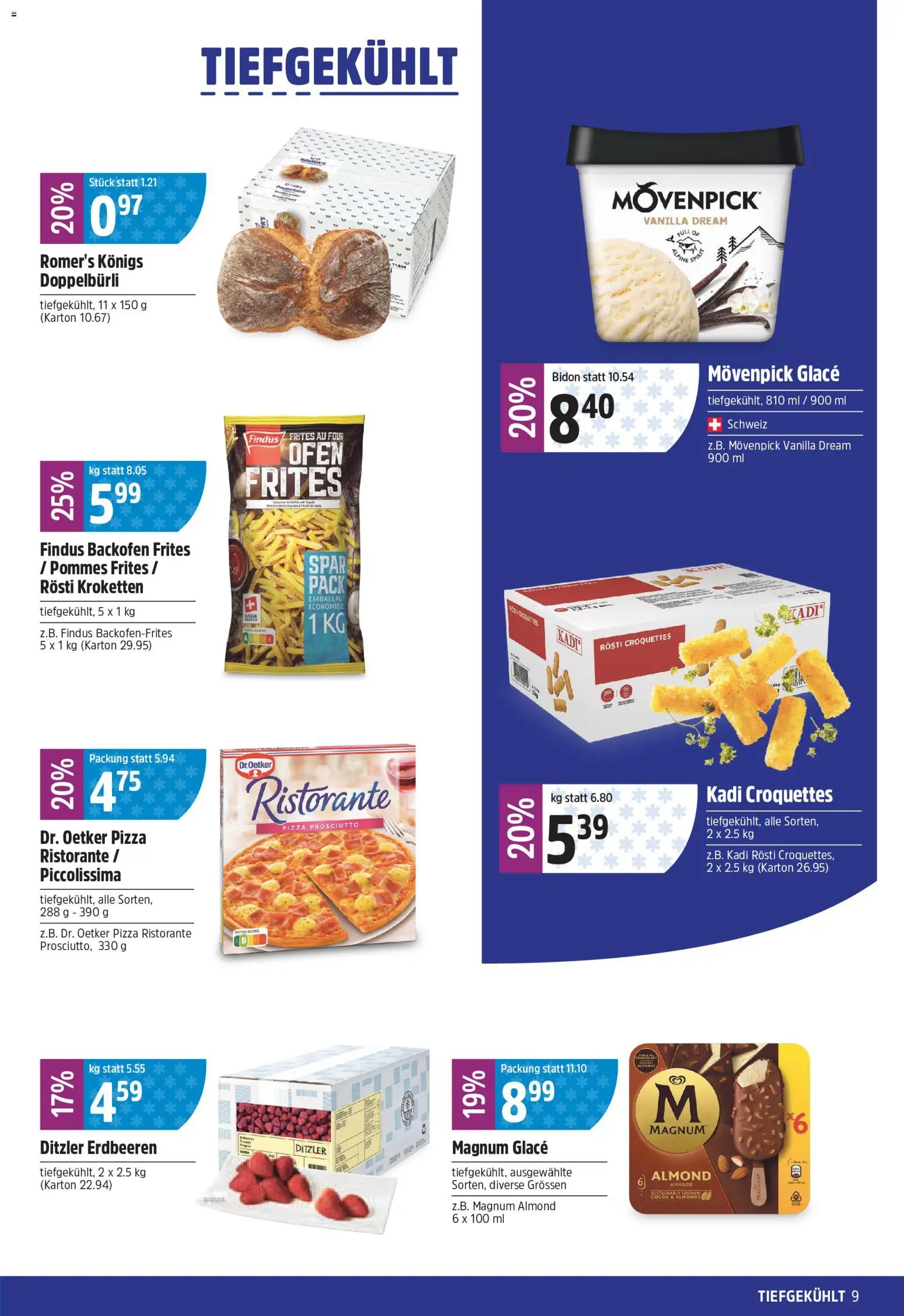TopCC aktionen – gültig ab 24.08.2026 | Seite: 9 | Produkte: Pommes Frites, Pizza, Backofen, Ofen