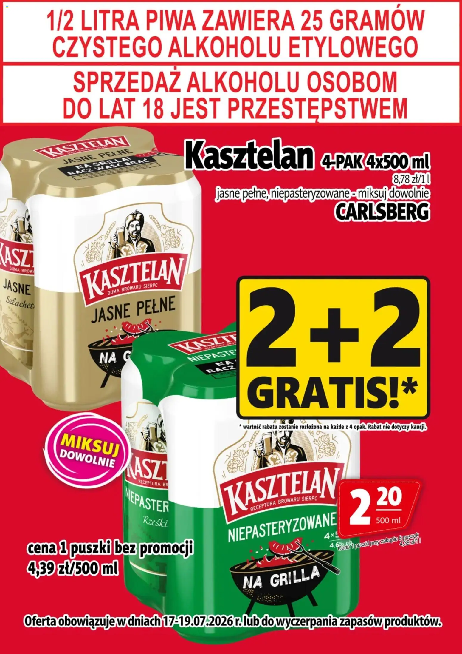 Prim Market promocja - Piwo Kasztelan od 17.07.2026 | Strona: 1
