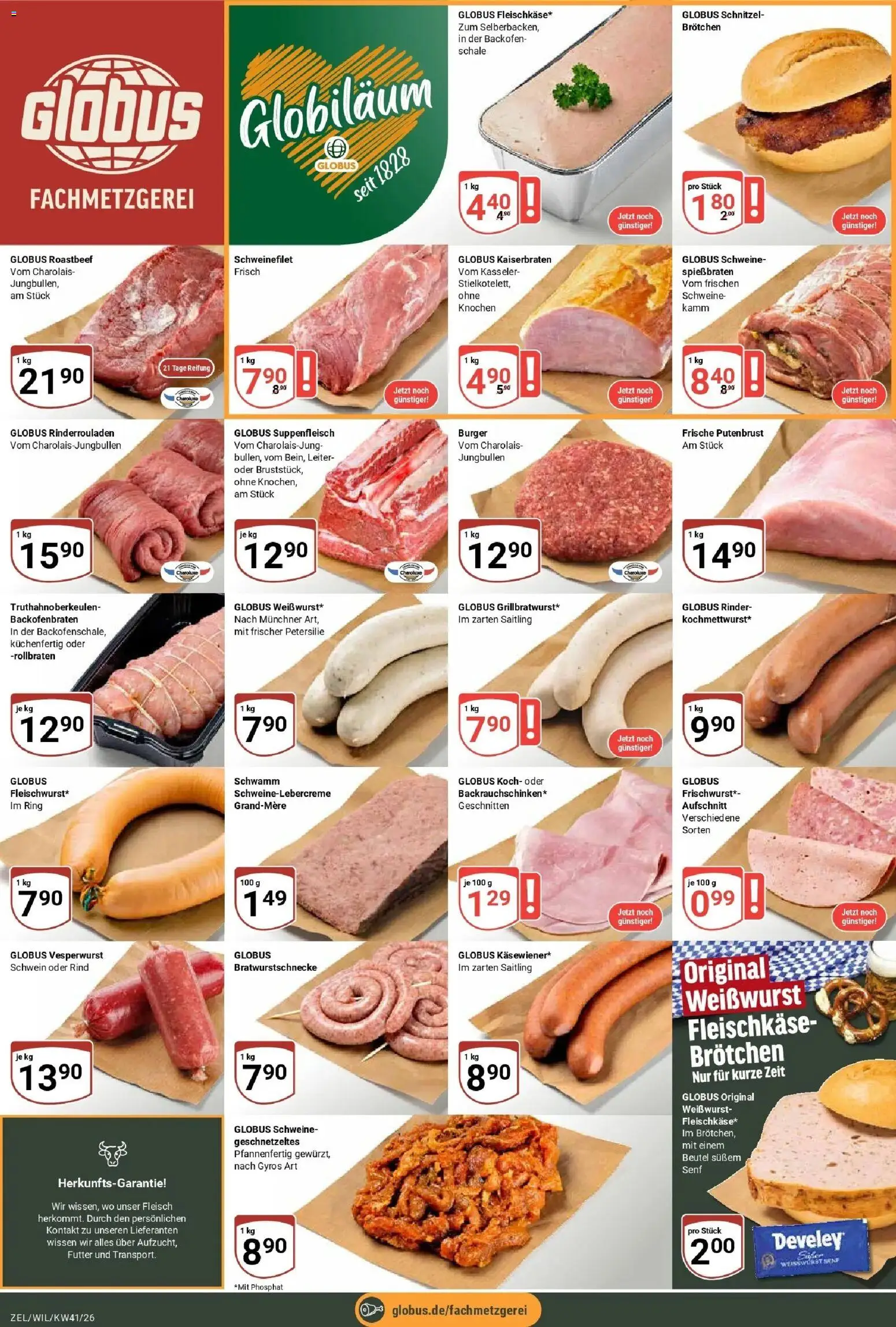 Globus Prospekt Wittlich (ab 05.10.2026) » Angebote online | Seite: 10 | Produkte: Weißwurst, Suppenfleisch, Petersilie, Fleisch