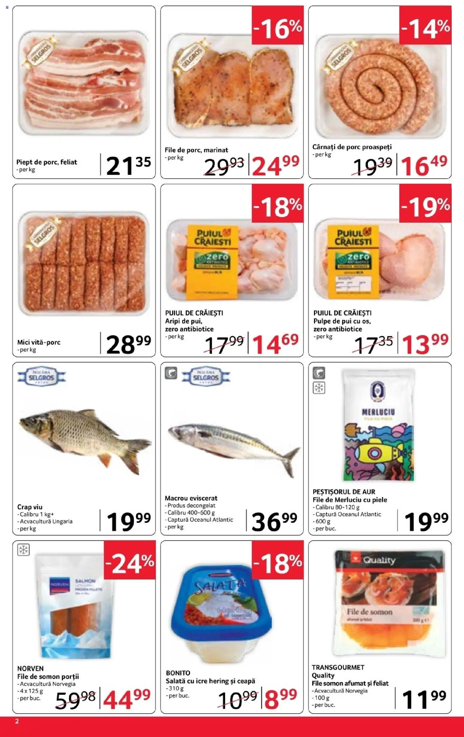 Noul catalog Selgros – valabil de la 17.04.2026 | Pagină: 2 | Produse: Hacıyatmaz Kedi Oyuncağı, Mici, Salată, Ceapă