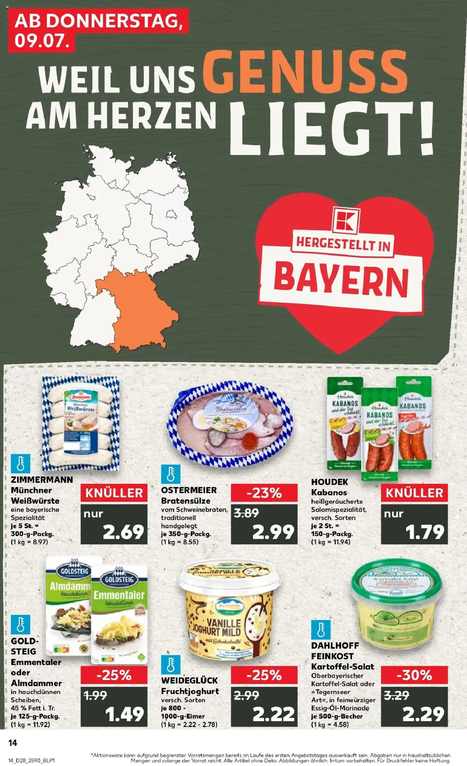 Kaufland Prospekt Vöhringen – gültig ab 09.07.2026 | Seite: 14 | Produkte: Joghurt, Fruchtjoghurt