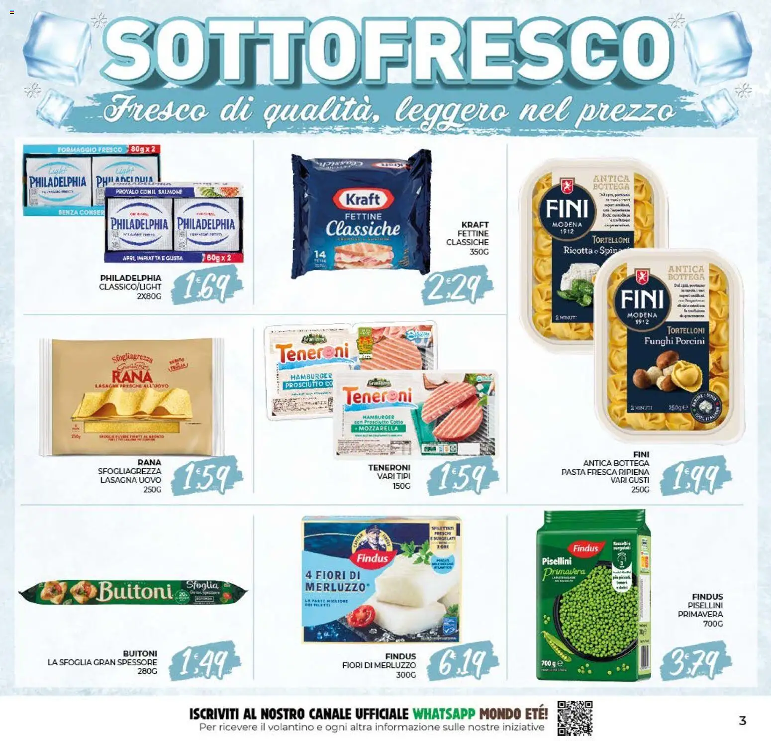 Volantino Eté del 02/10/2026 | Pagina: 3 | Prodotti: Teglia, Salmone, Merluzzo, Funghi