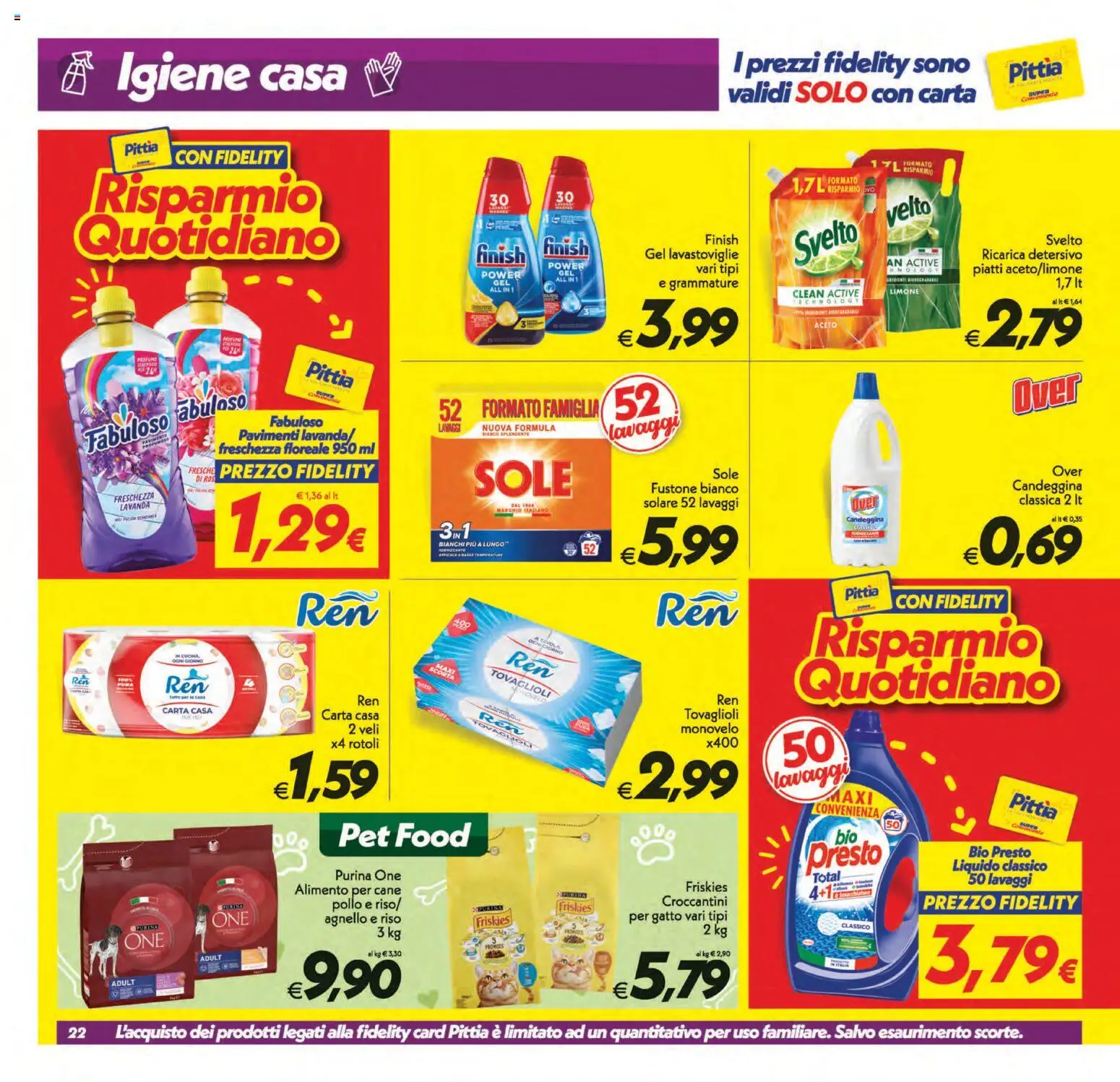 Volantino SuperConveniente del 21/08/2026 | Pagina: 22 | Prodotti: Pollo, Candeggina, Limone, Agnello
