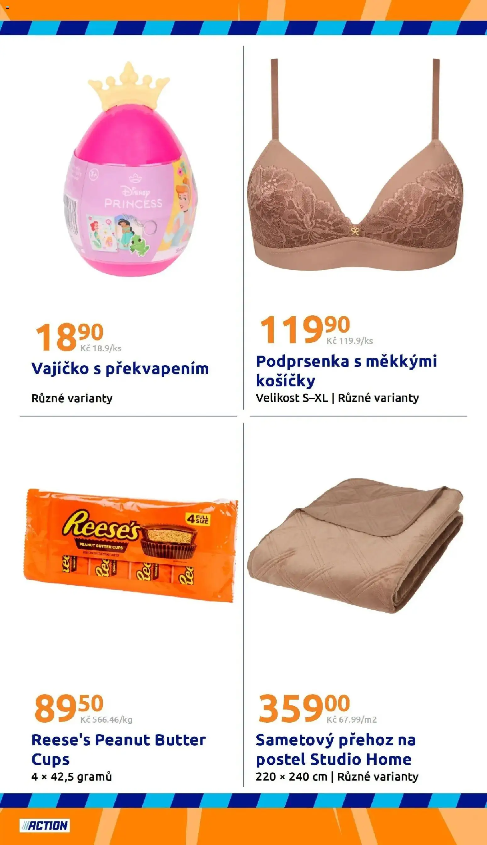 Action leták od 02.09.2026 - Akční leták online | Strana: 20 | Produkty: Reese's, Přehoz, Podprsenka, Postel