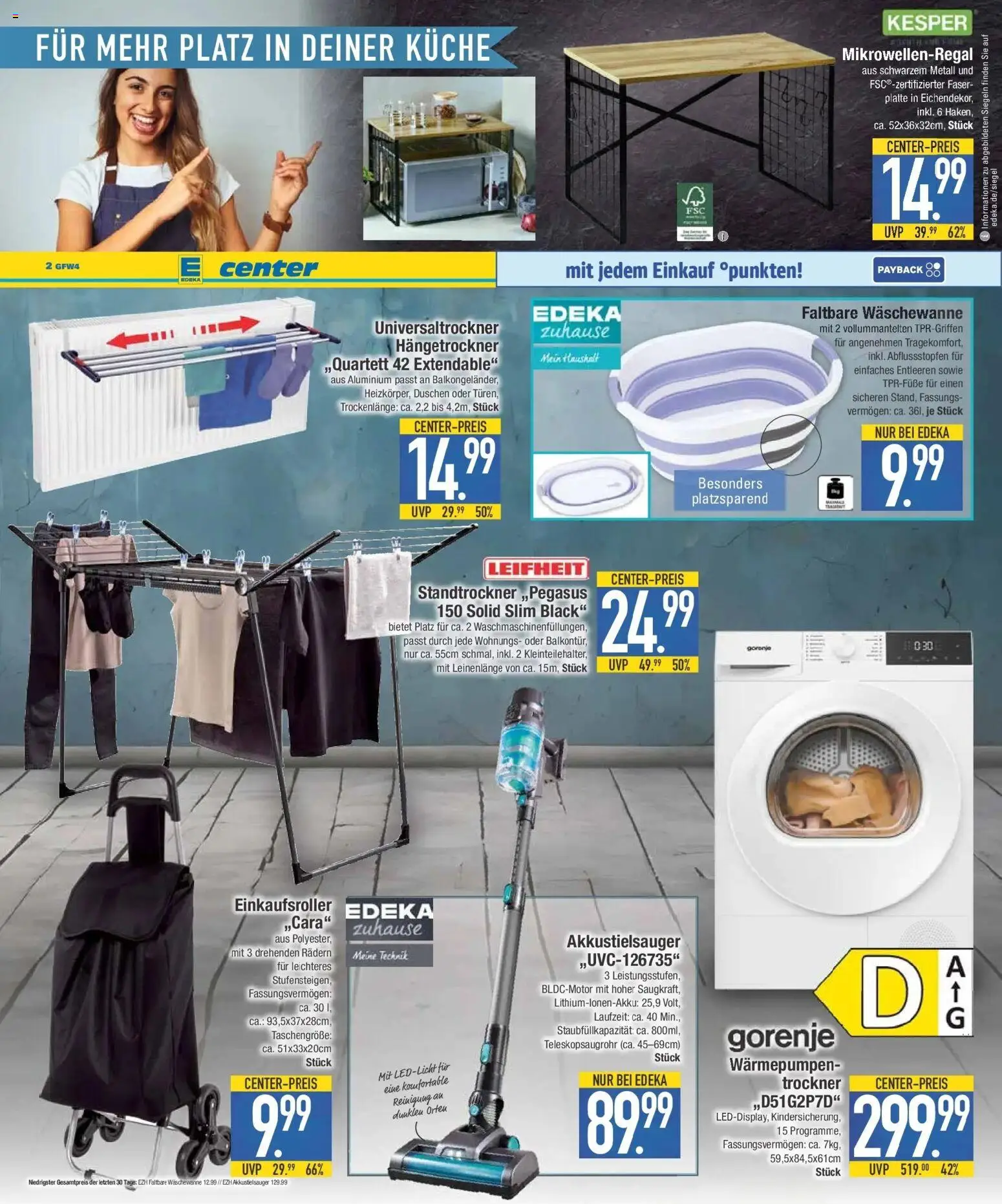 E center Prospekt Krumbach (ab 26.10.2026) zum Blättern | Seite: 24 | Produkte: Gorenje, Trockner, Küche