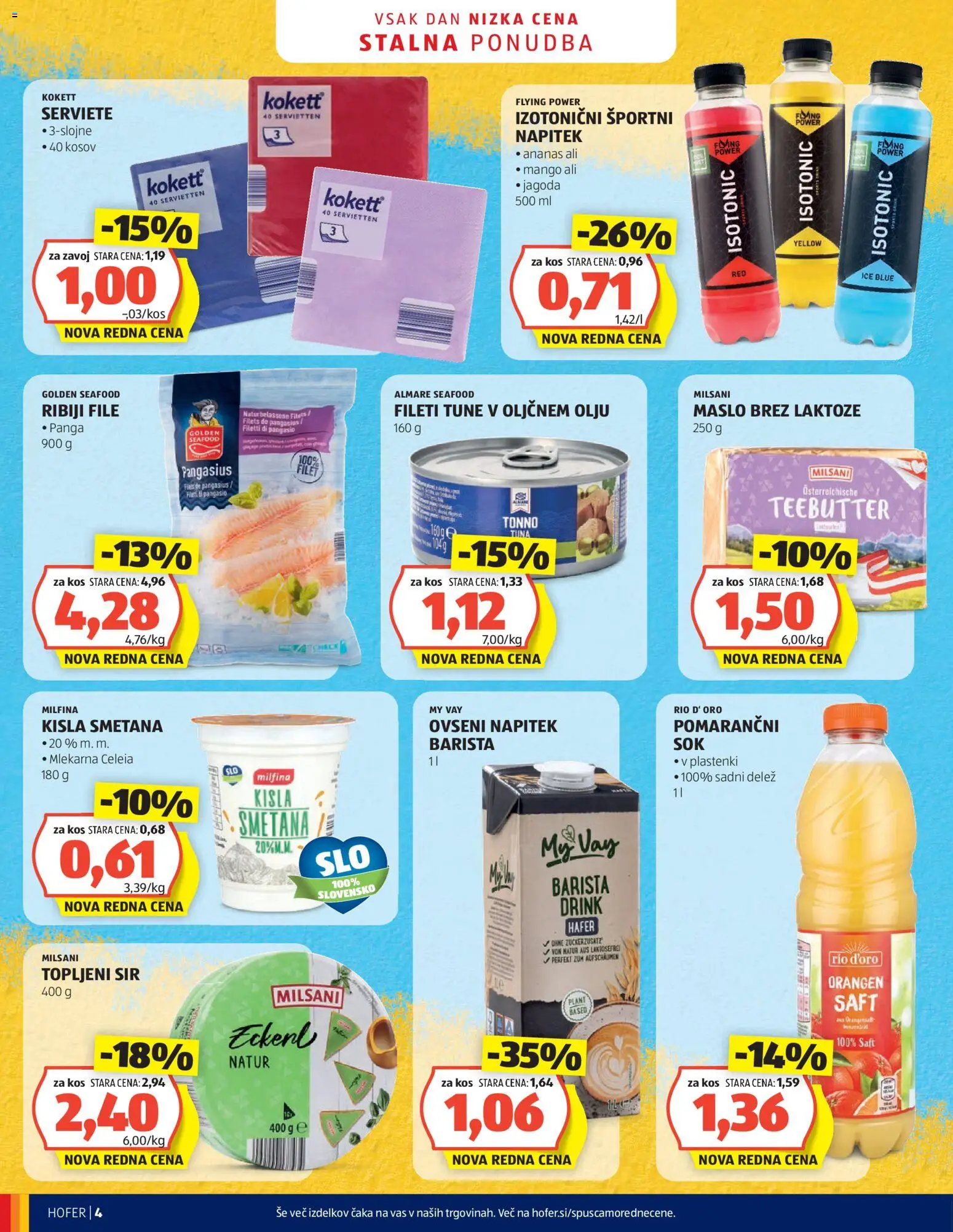 Hofer SI katalog | vrijedi od 17.06.2026 | Stranica: 4 | Proizvodi: Sir, Ananas, Mango