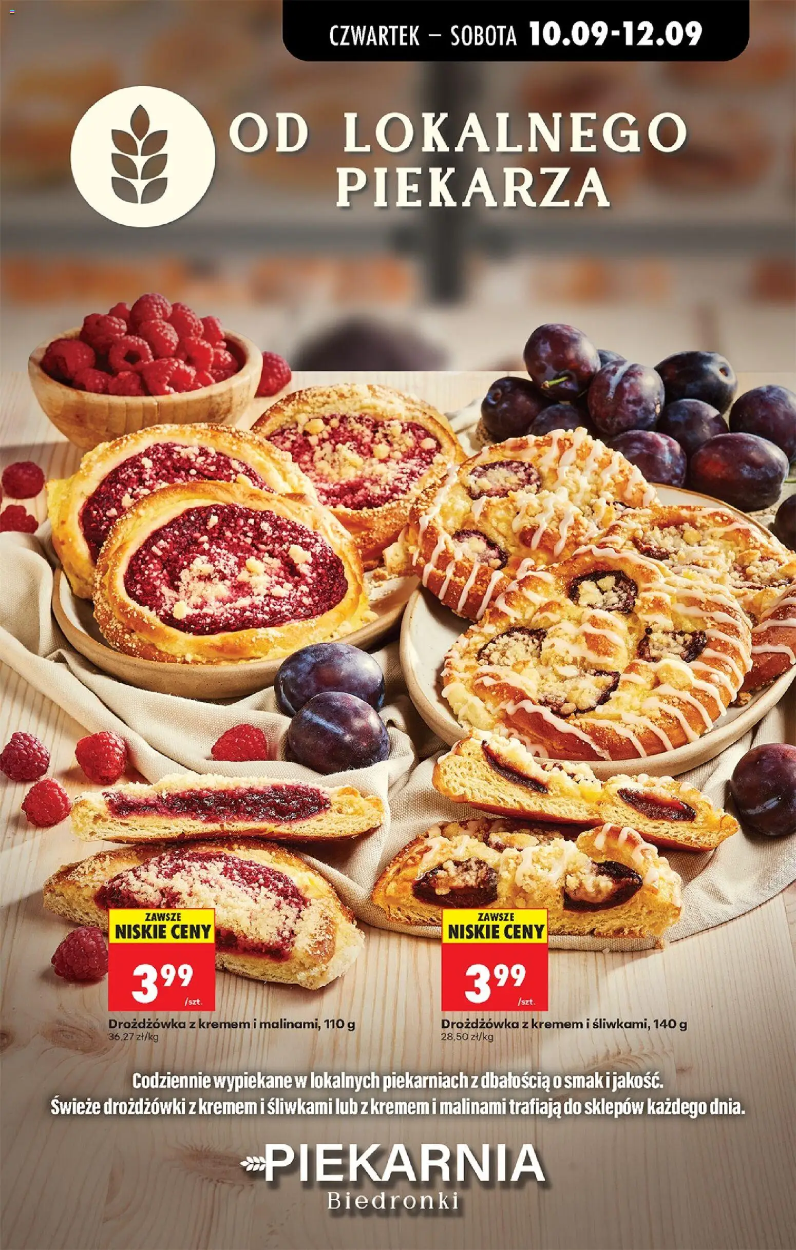 Biedronka gazetka od czwartku od 10.09.2026 | Strona: 51 | Produkty: Drożdżówki