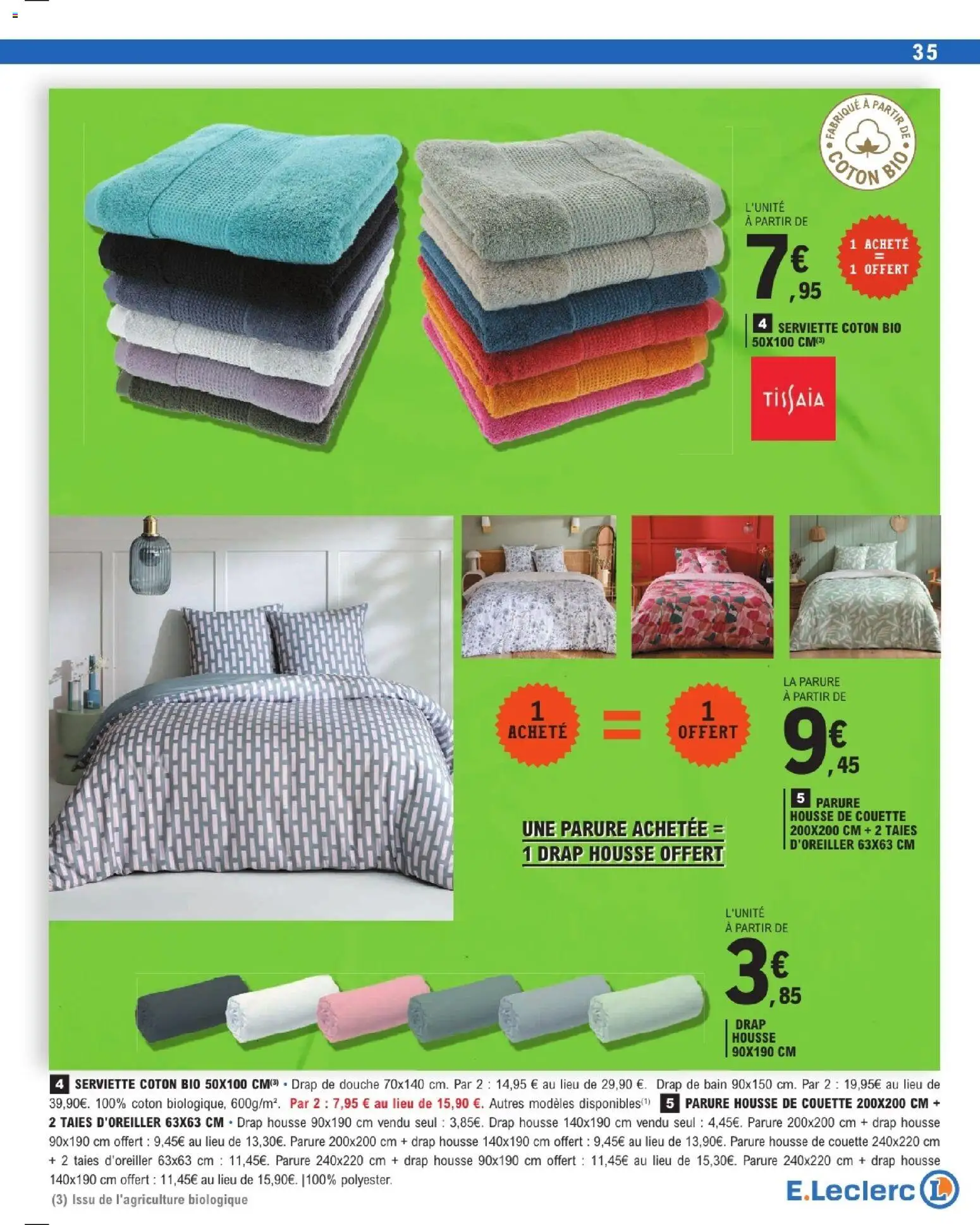 {H1} | Page: 35 | Produits: Coton, Housse de couette, Douche, Couette