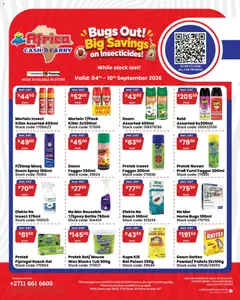 Africa Cash & Carry specials catalogue – valid from 04/09/2026