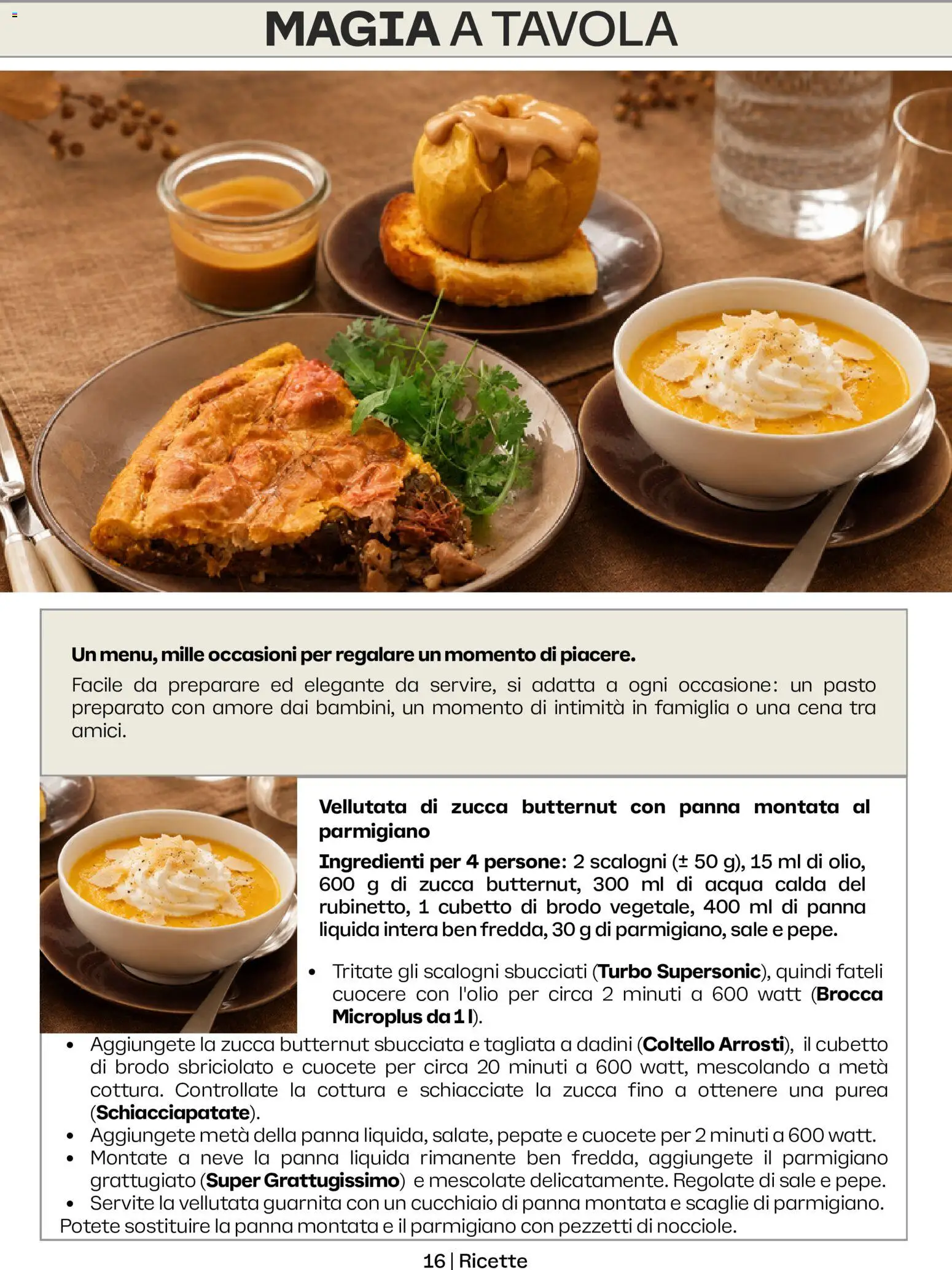 Volantino Tupperware del 01/10/2026 | Pagina: 16 | Prodotti: Brodo, Panna, Purea, Parmigiano