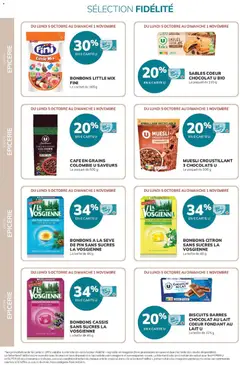 Super U - Prévisualisation de Super U - Ma sélection Carte U Octobre valide à partir de 05/10/2026 | Page: 22 | Produits: Muesli, Citron, Café en grains, Bonbons