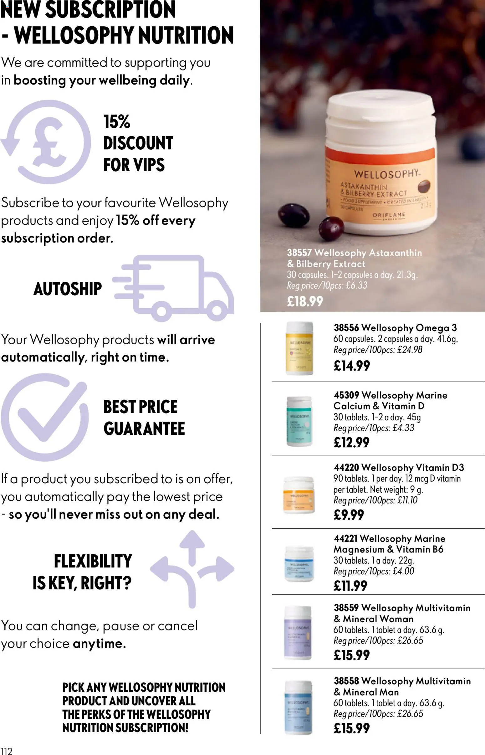 {H1} | Page: 112 | Products: Multivitamin, Tablet, Omega, Omega 3