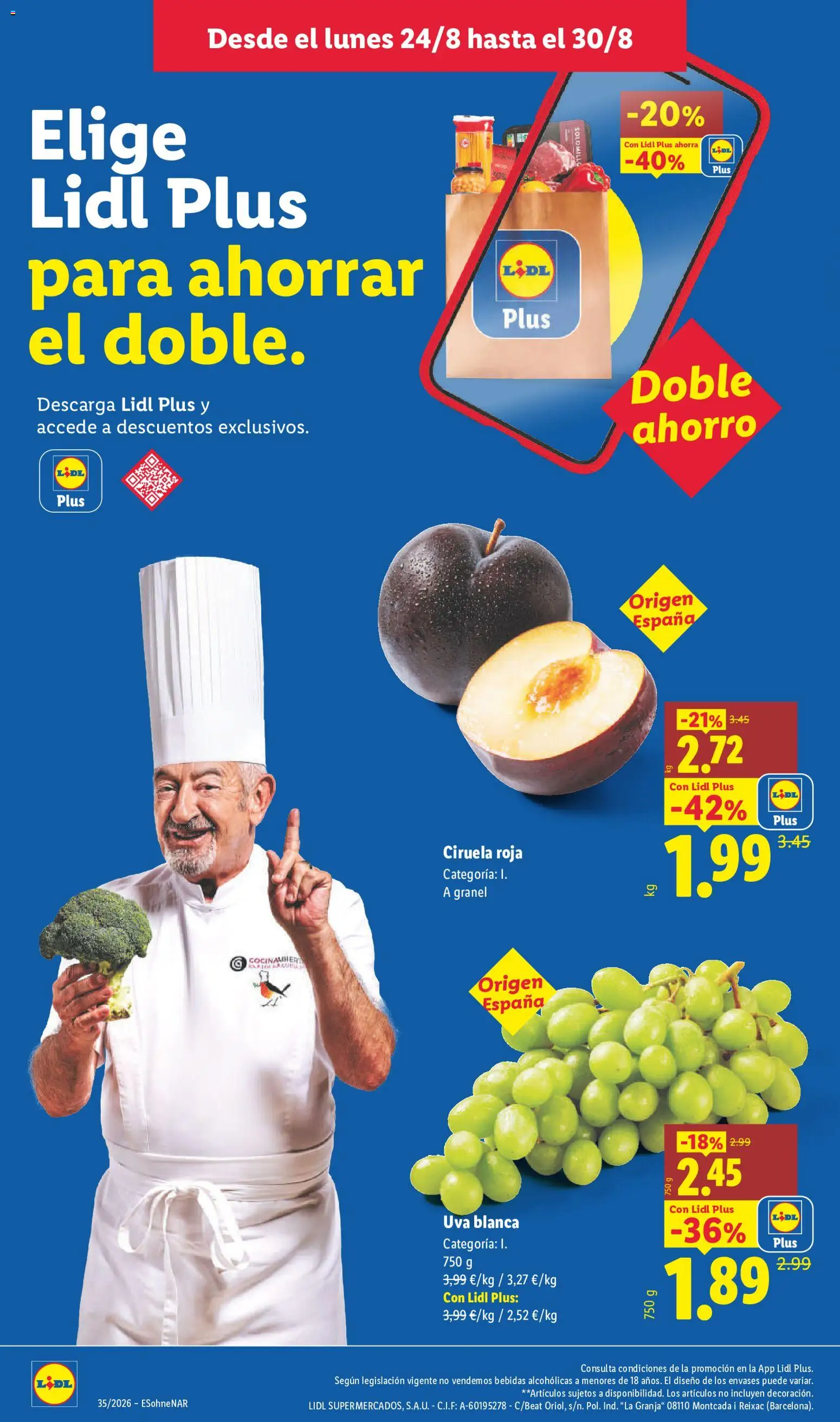 Lidl folleto │ válido desde el 24/08/2026 | Página: 4 | Productos: Bebidas