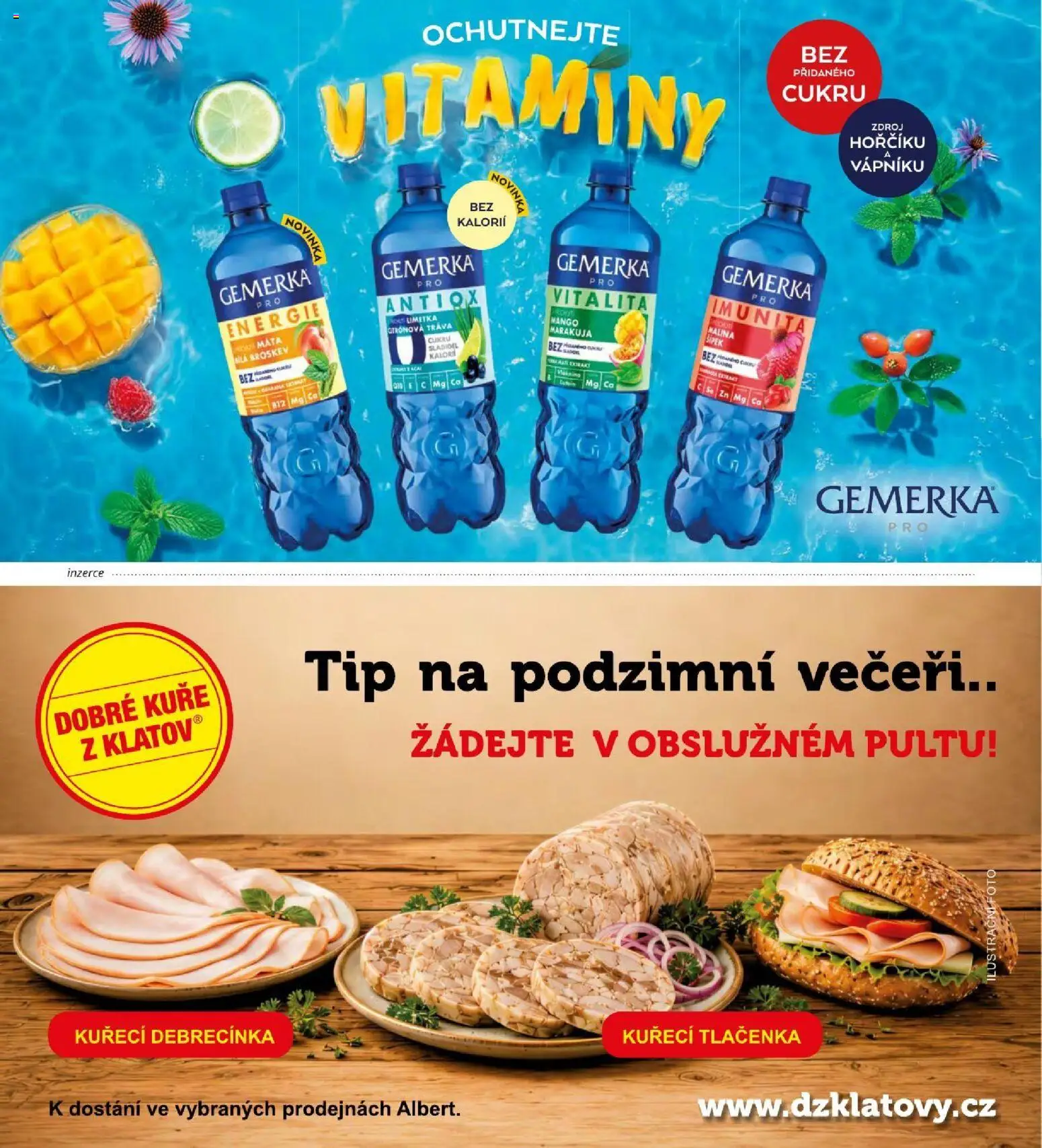 Albert magazín od 01.09.2026 | Strana: 56 | Produkty: Kuřecí debrecínka, Citronová tráva, Kuře, Marakuja