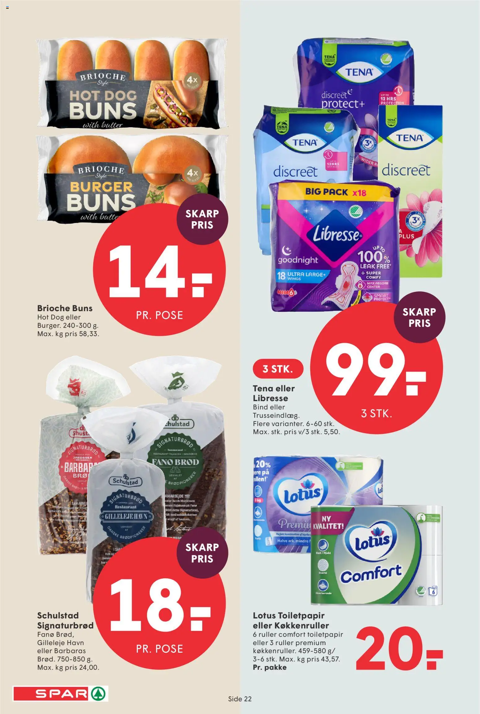 Spar tilbudsavis – gyldig fra 28/08/2026 | Side: 24 | Produkter: Brød, Solsikkekerner, Brioche
