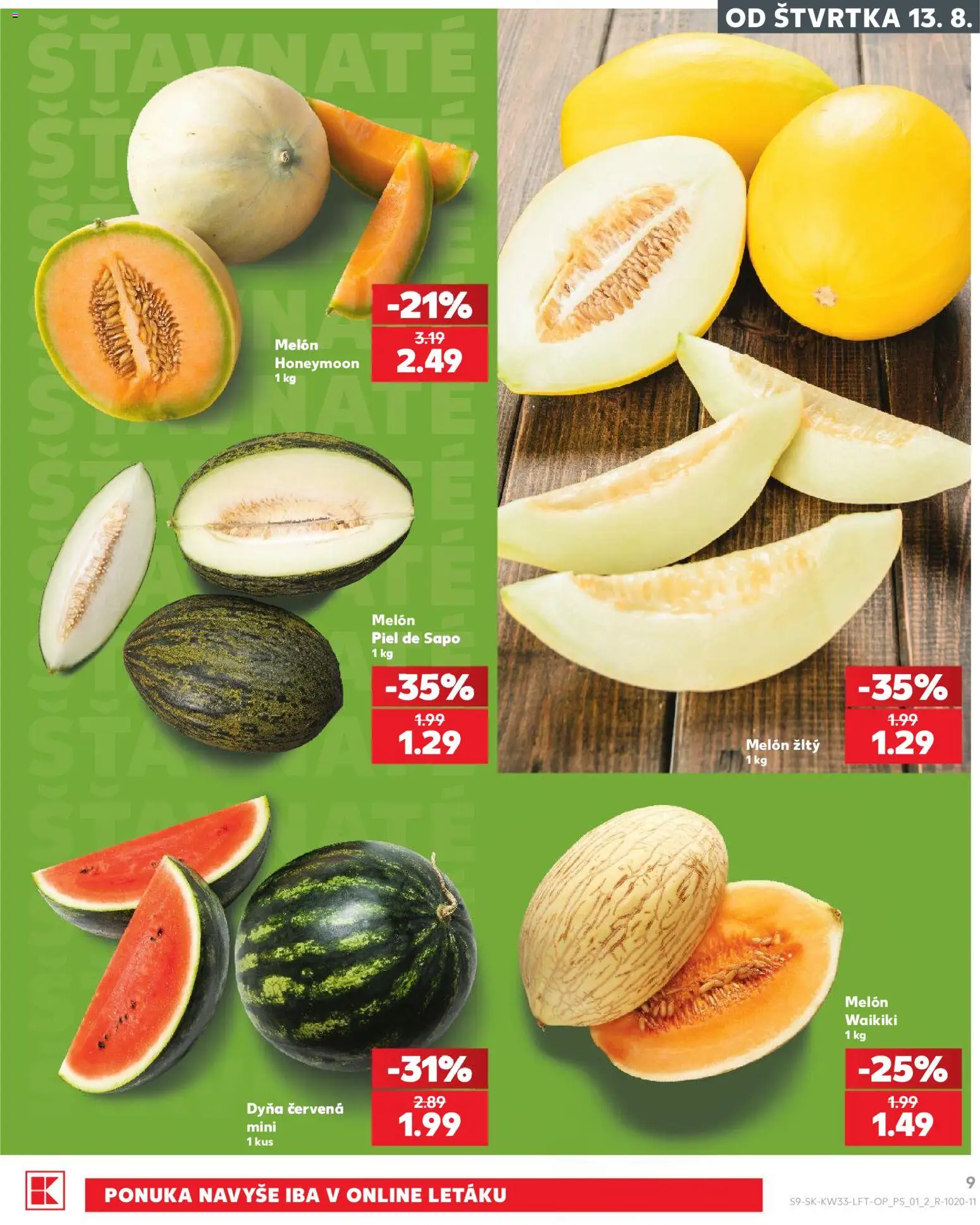 Nové Kaufland akcie – leták je platný od 13.08.2026 | Strana: 9