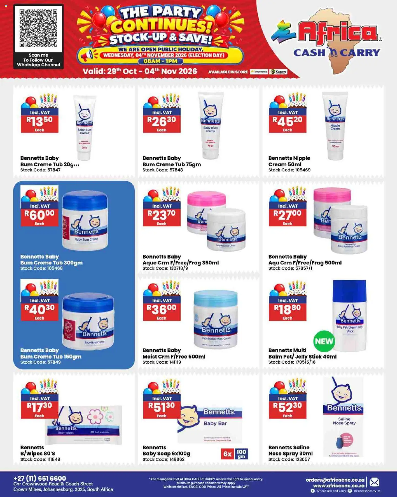 New Africa Cash & Carry catalogue – valid from 29/10/2026 | Page: 133