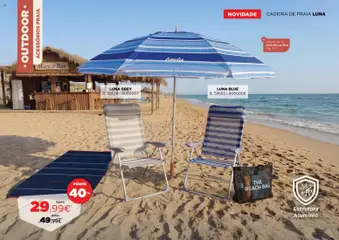 Pré-visualização Espaço Casa Catálogo Ar Livre 2026 válido de 03/06/2026 | Página: 40 | Produtos: Chapéu, Cadeira de praia, Cadeira