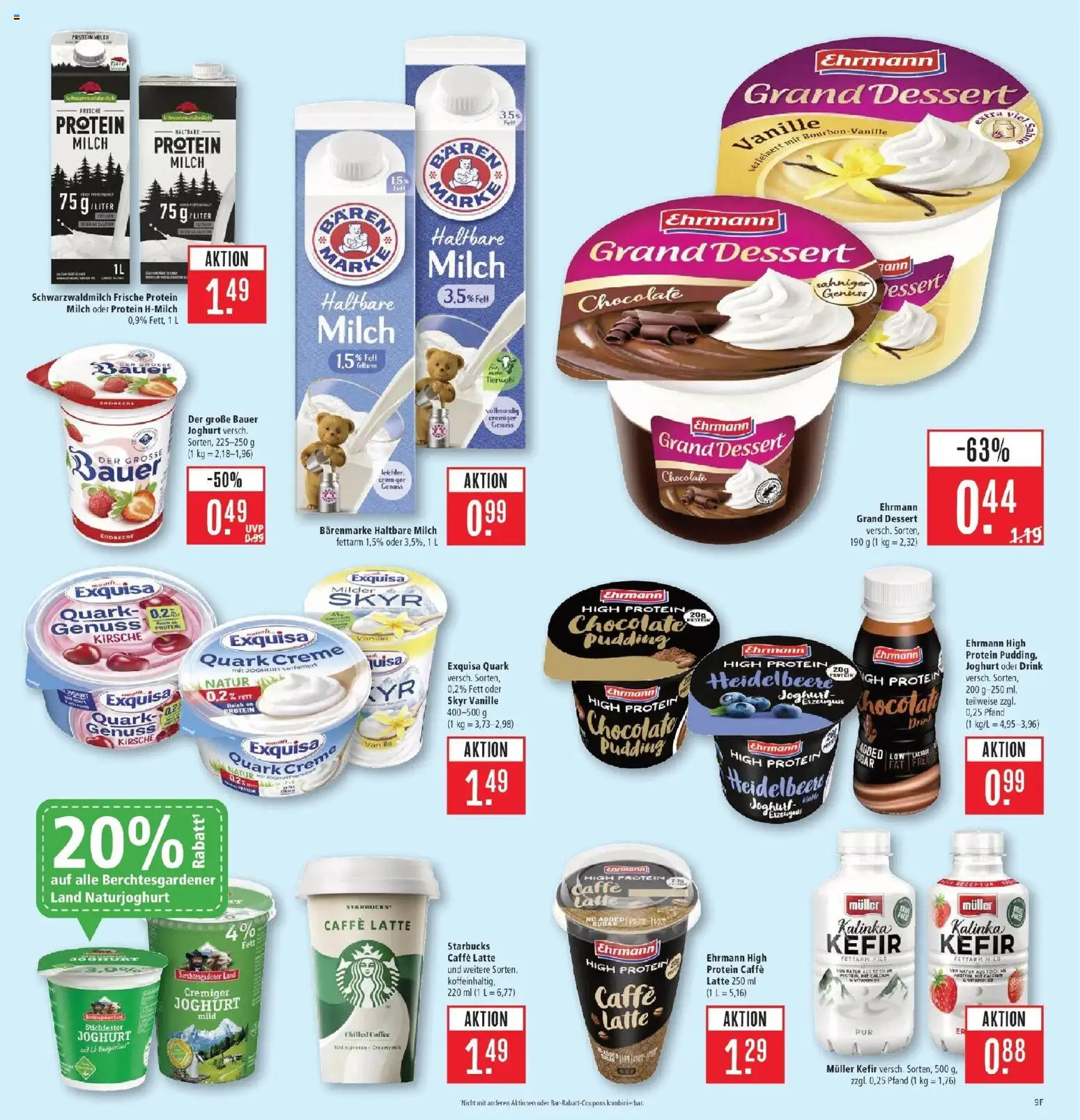 Marktkauf Prospekt Böblingen (ab 10.08.2026) » Angebote online | Seite: 9 | Produkte: Haltbare milch, Starbucks, Exquisa, Vanille