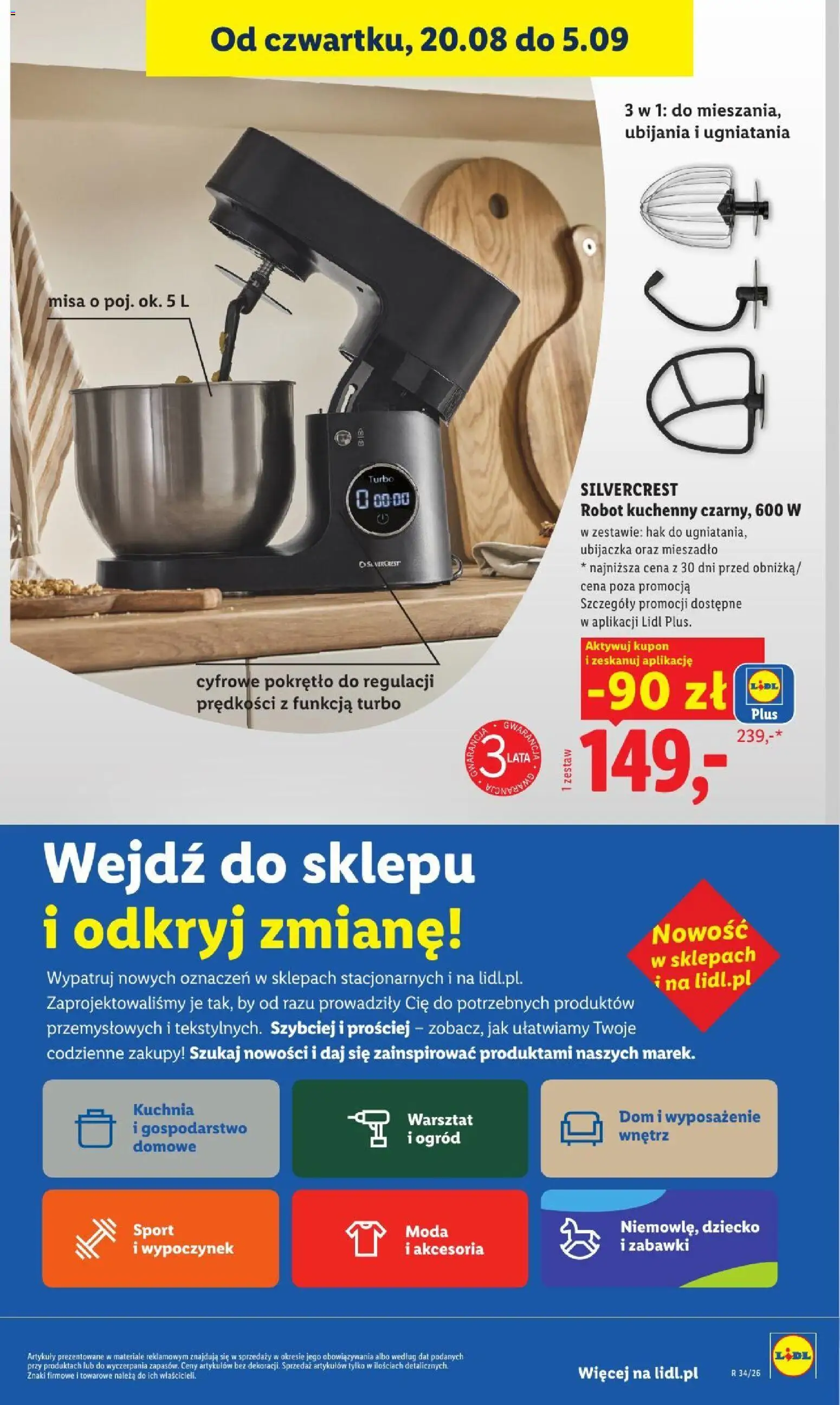 Lidl gazetka od 20.08.2026 | Strona: 39 | Produkty: Zabawki, Robot kuchenny, Robot