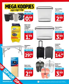 Hoogvliet folder - Voorbeeld van een folder van Hoogvliet, geldig van 22-07-2026 | Pagina: 27 | Producten: Ostyalap, Mok, Trolley, Tafel
