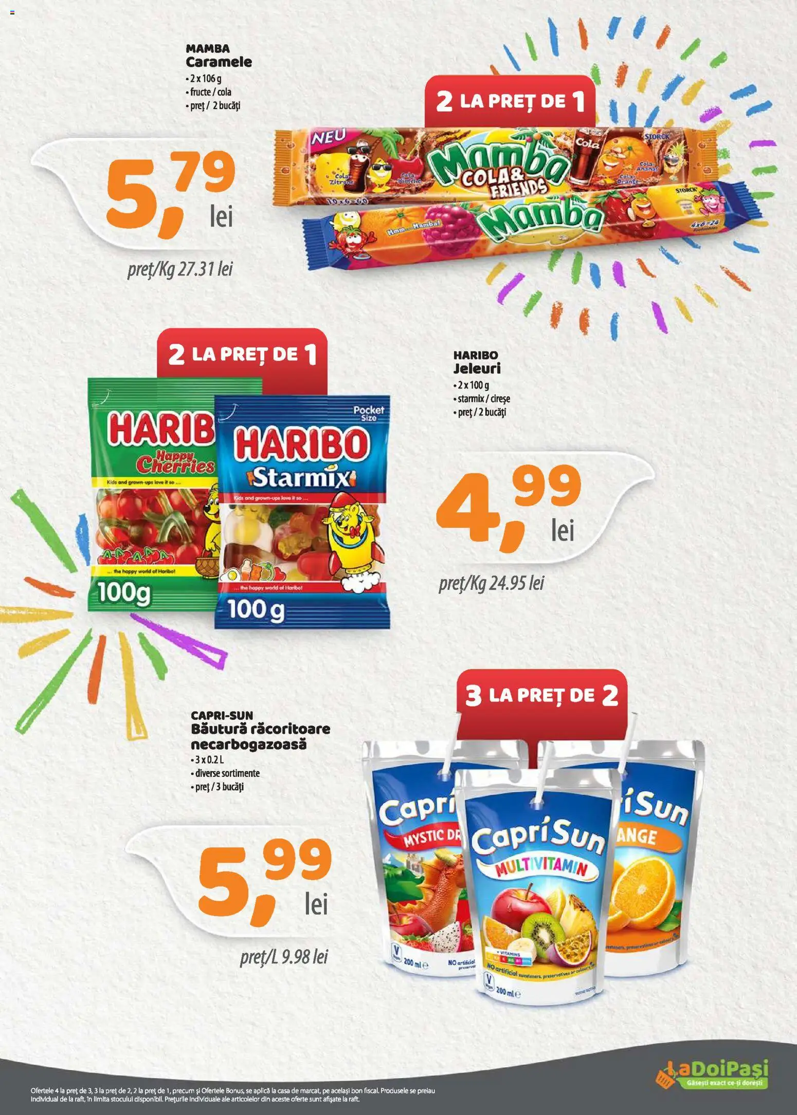 Noul catalog LaDoiPași – valabil de la 01.06.2026 | Pagină: 5 | Produse: Amerikan servis, Cireșe, Fructe, Caramele