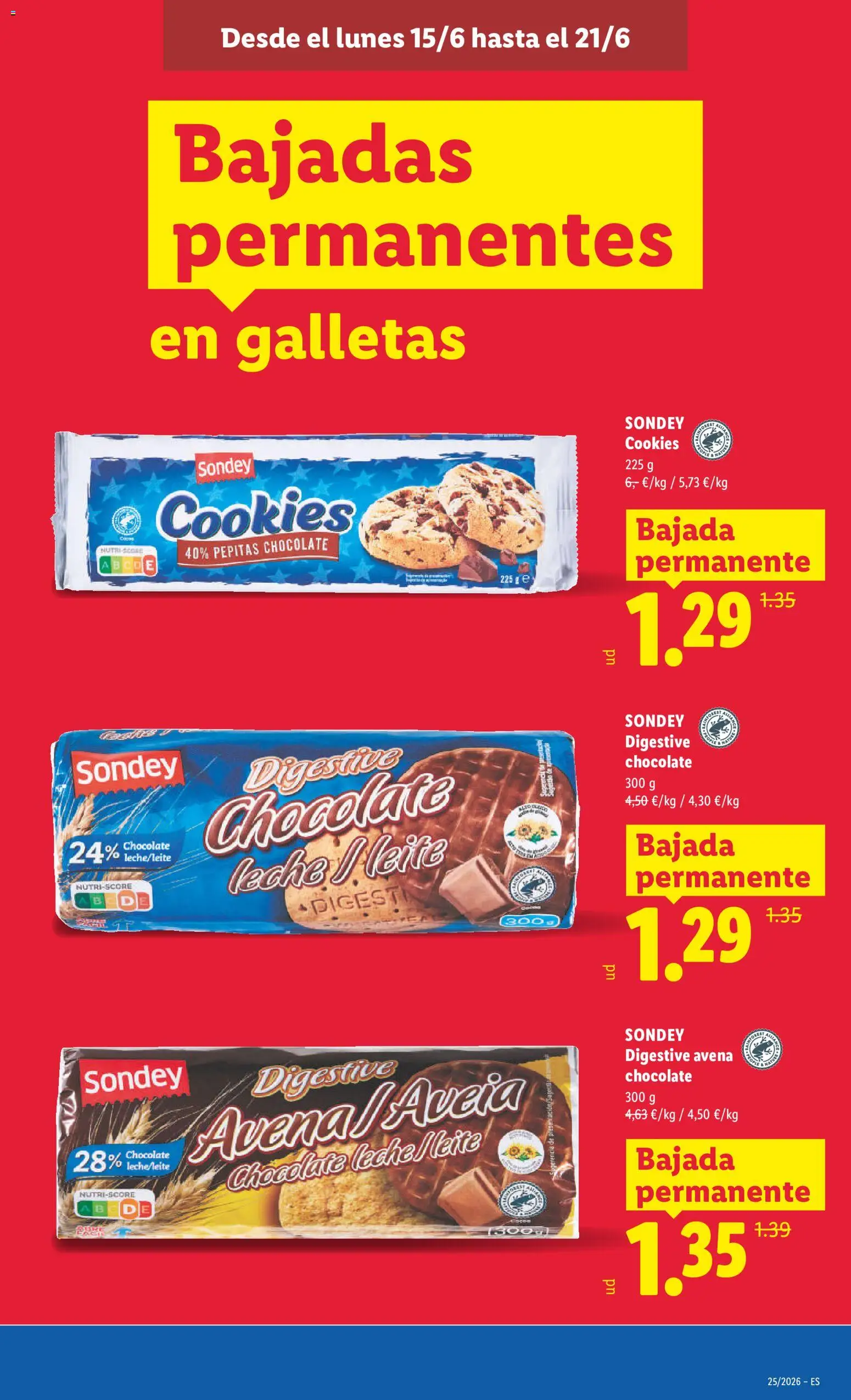Lidl folleto │ válido desde el 15.06.2026 | Página: 29 | Productos: Leche, Chocolate, Galletas