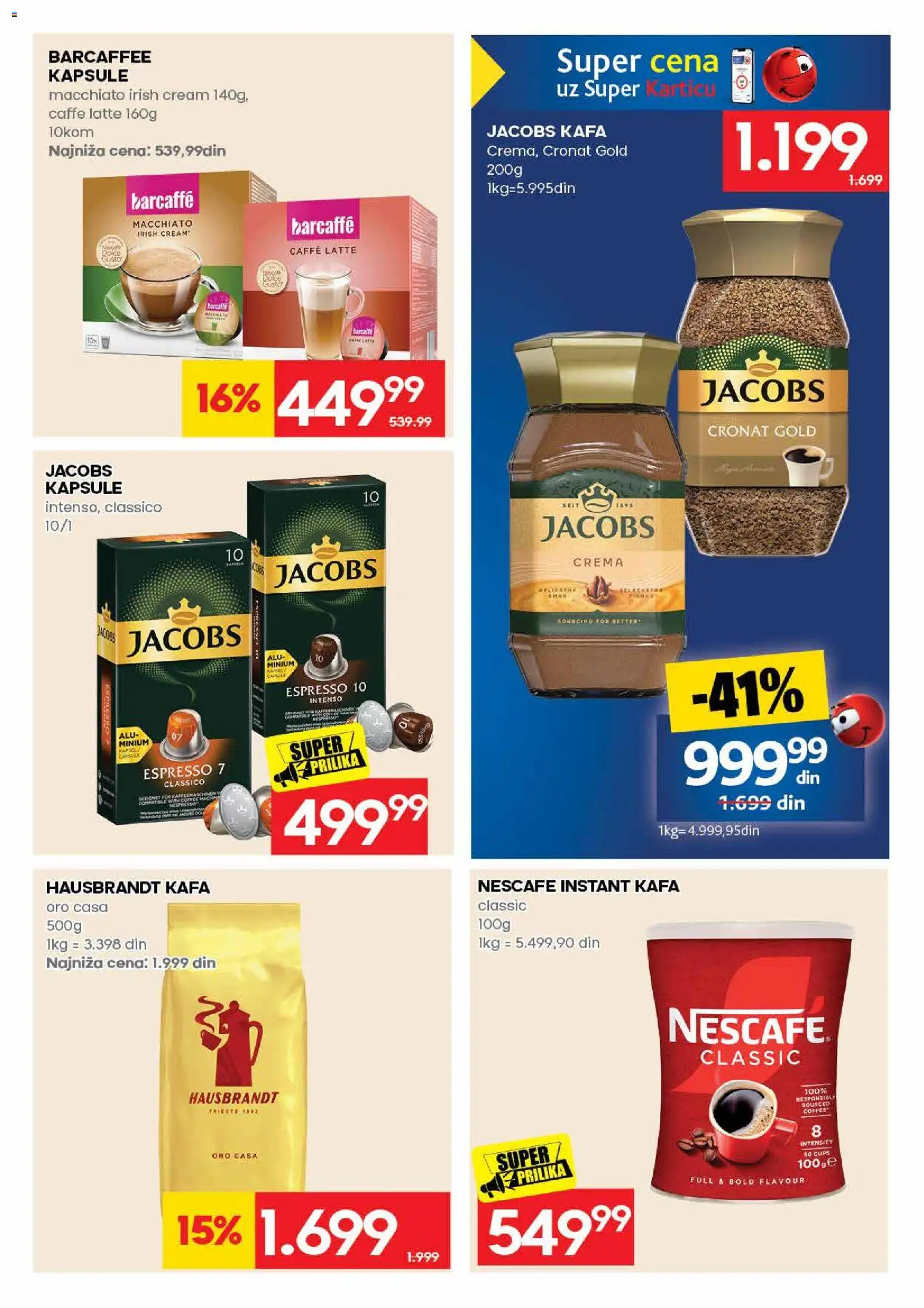 Mercator katalog - važi od 17.08.2026 | Strana: 27 | Proizvode: Kapsule, Barcaffé, Kafa, Nescafé