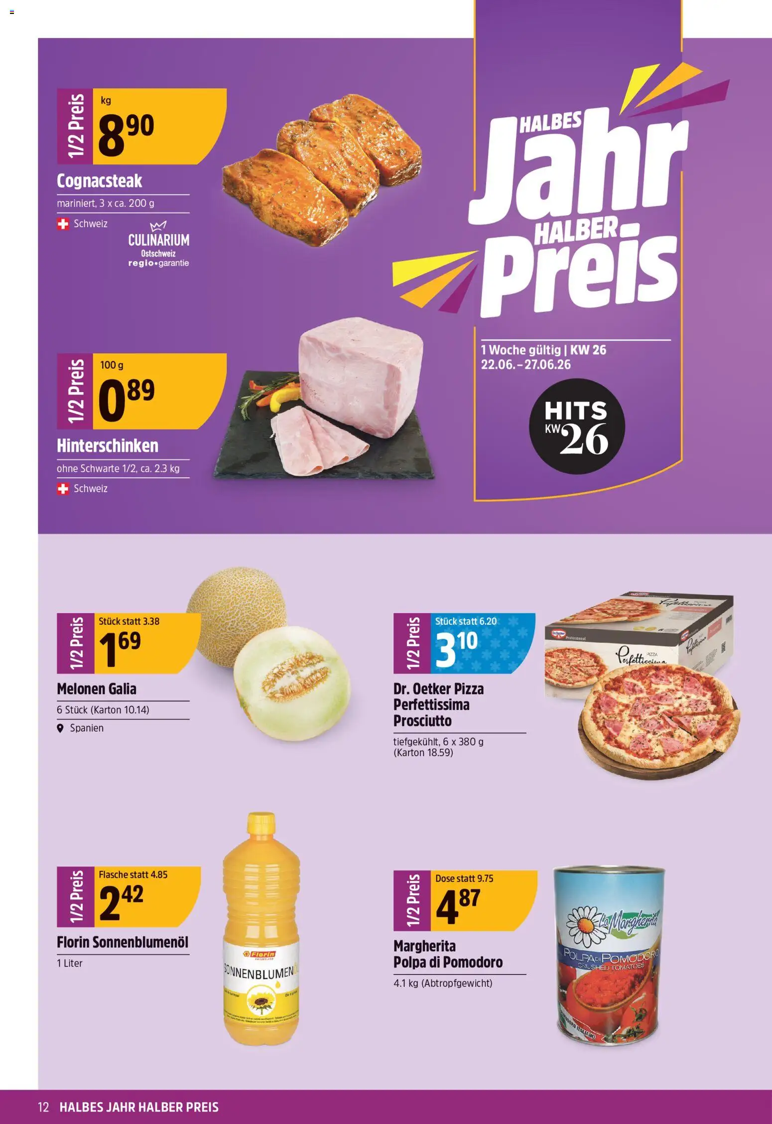 TopCC aktionen – gültig ab 22.06.2026 | Seite: 12 | Produkte: Pizza