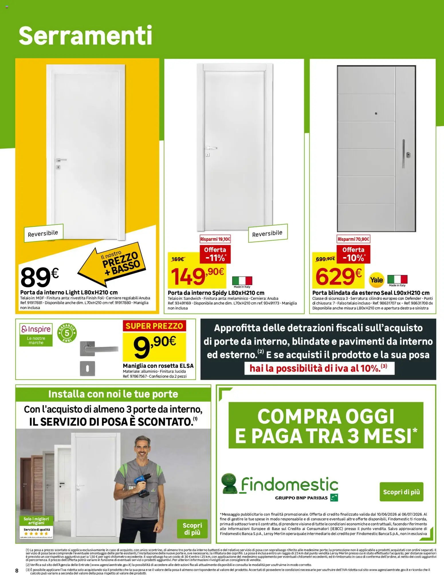 Volantino Leroy Merlin del 10.06.2026 | Pagina: 8 | Prodotti: Alluminio