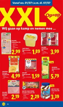 MILBONA Geraspte kaas mix XXL, • 500 g - 9,98 EUR/kg - Voorbeeld van een folder van Lidl, geldig van 29/06/2026 | Pagina: 12