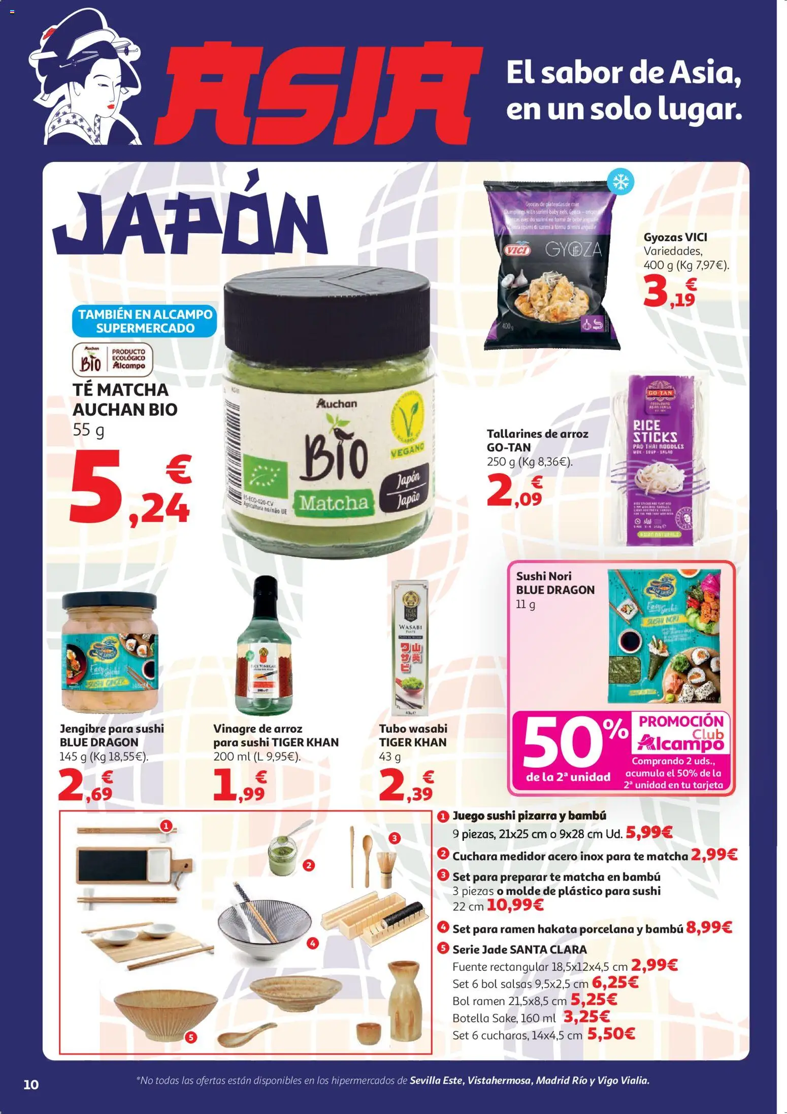 Alcampo  HG Unico Mad │ válido desde el 07.04.2026 | Página: 10 | Productos: Arroz, Té, Σιδερώστρα, Δεξαμενή