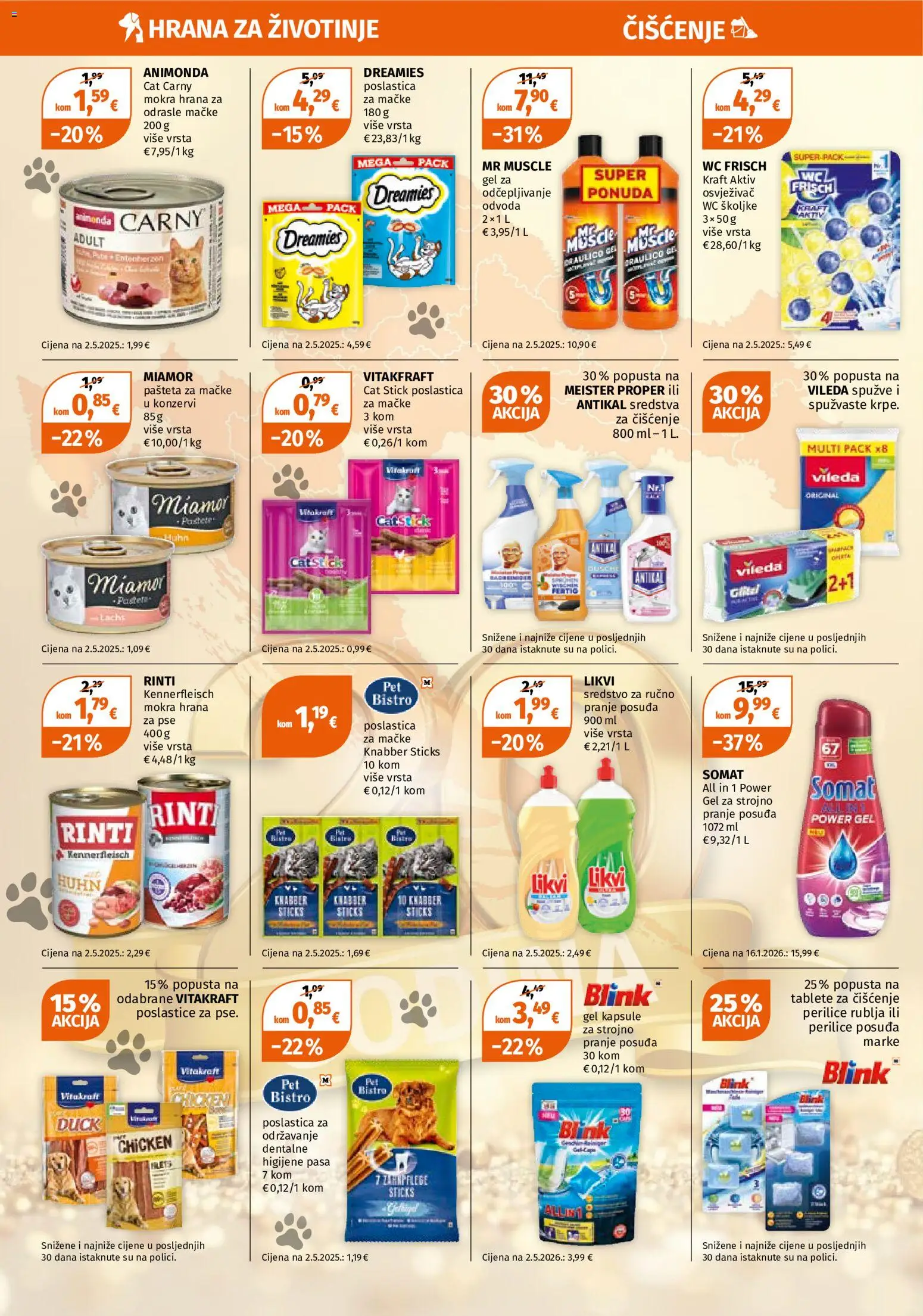 Müller katalog | vrijedi od 31.08.2026 | Stranica: 8 | Proizvodi: Perilice rublja, Spužve, Vileda, Kapsule