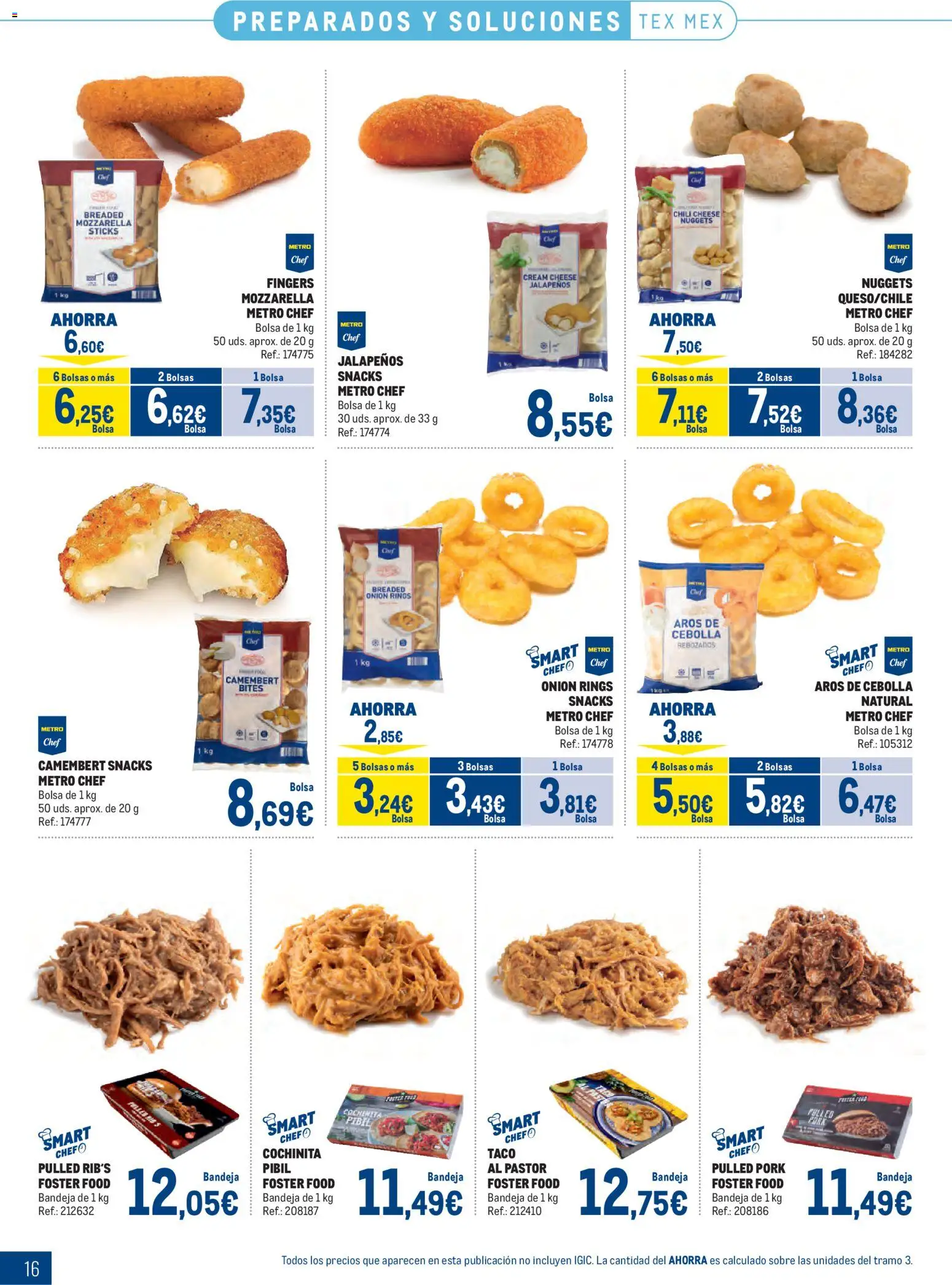 Makro Congelados Canarias │ válido desde el 04.05.2026 | Página: 16 | Productos: Παγωμένο τσάι, Bolsa, Bandeja, Nuggets