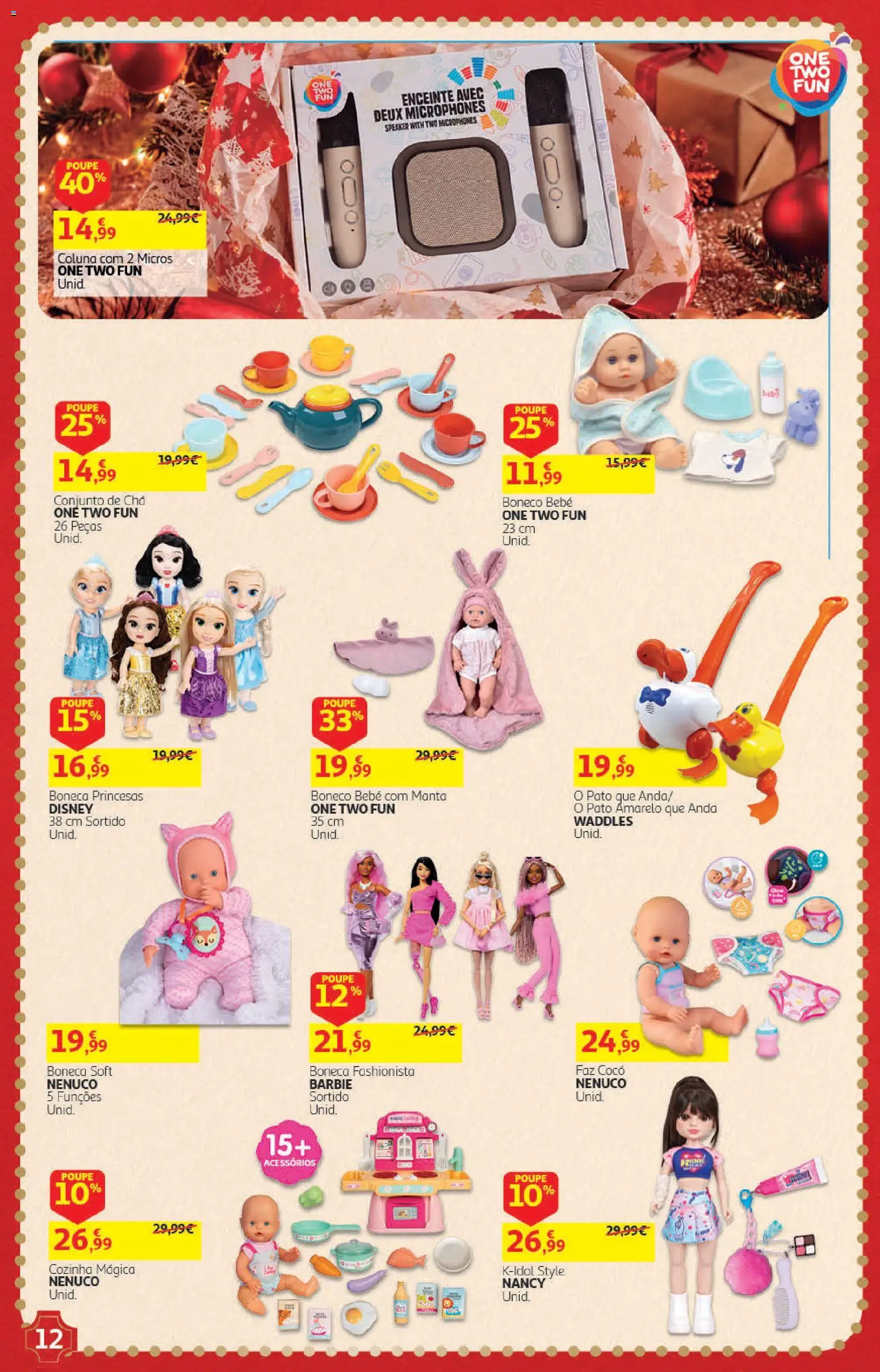 Auchan Presentes │ válido de 01/11/2026 | Página: 12 | Produtos: Pato, Manta, Chá, Coco