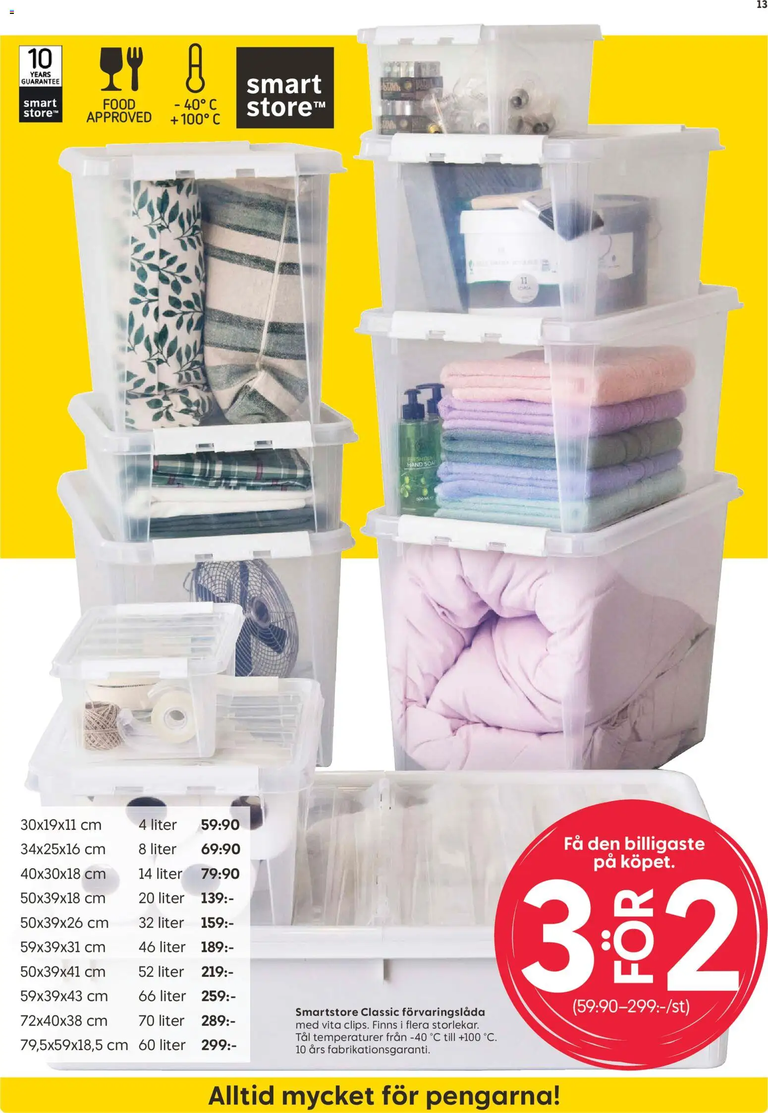 Rusta reklamblad aktuell från 07/09/2026 | Sida: 13 | Produkter: Förvaringslåda