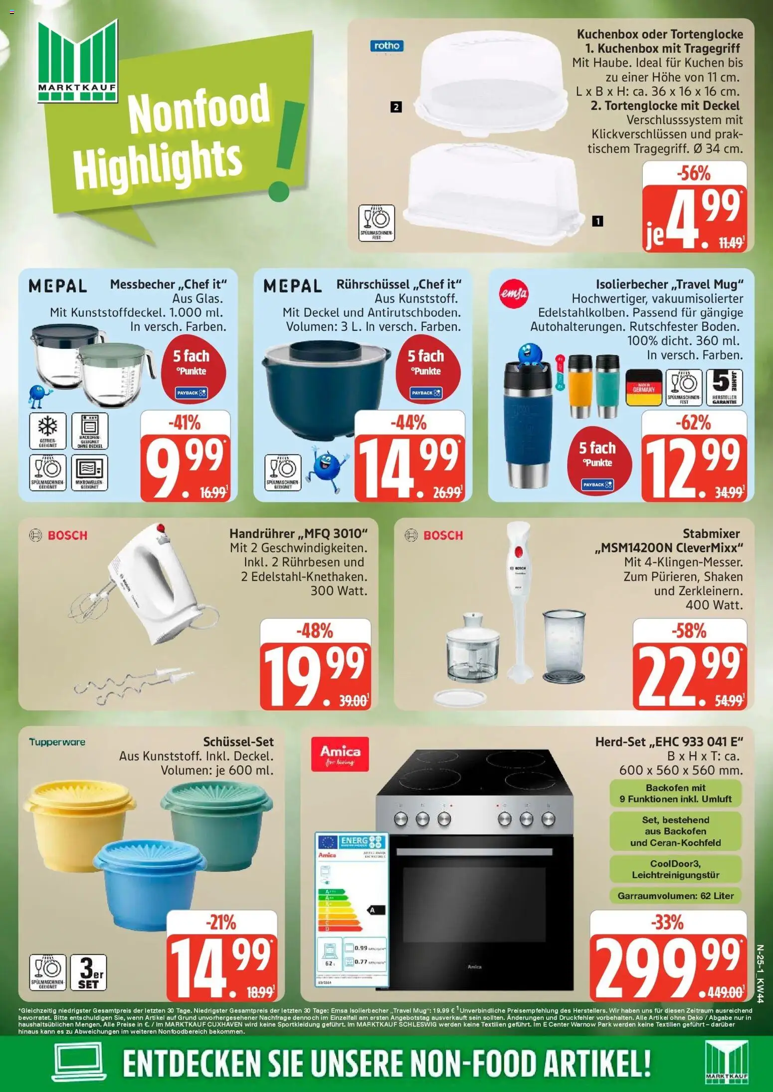Marktkauf Prospekt Cuxhaven (ab 26.10.2026) » Angebote online | Seite: 25 | Produkte: Bosch, Mikrowelle, Rührbesen, Backofen