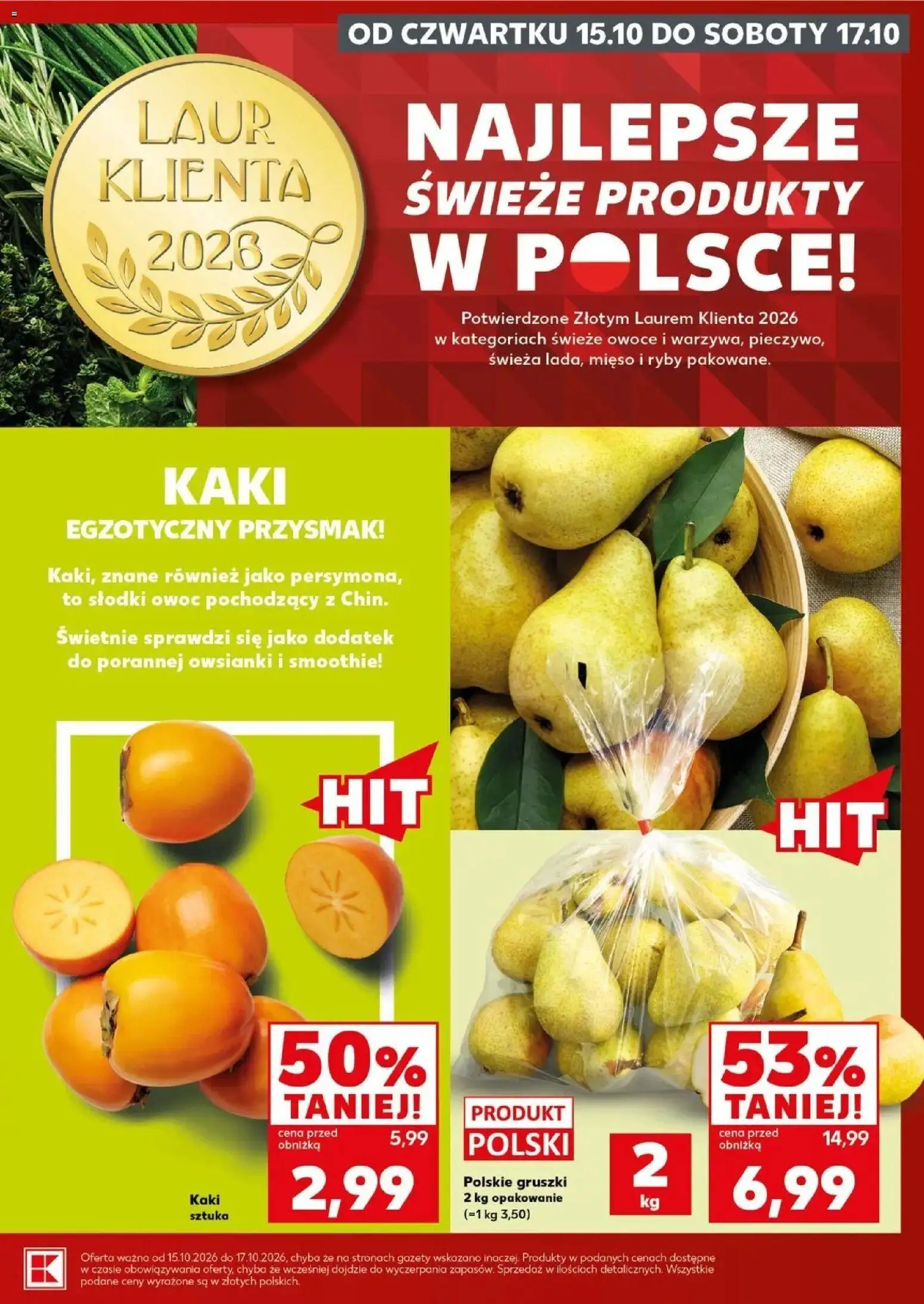 Kaufland gazetka - Super sobota od 17.10.2026 - od jutra PDF | Strona: 5 | Produkty: Mięso, Smoothie, Gazety, Ryby