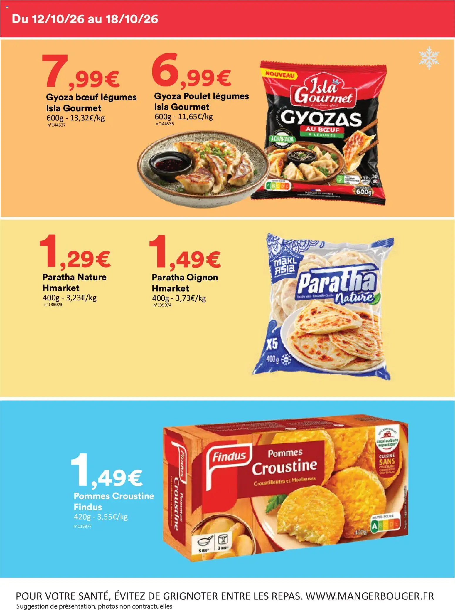 {H1} | Page: 6 | Produits: Gyoza, Poulet, Oignon, Pommes