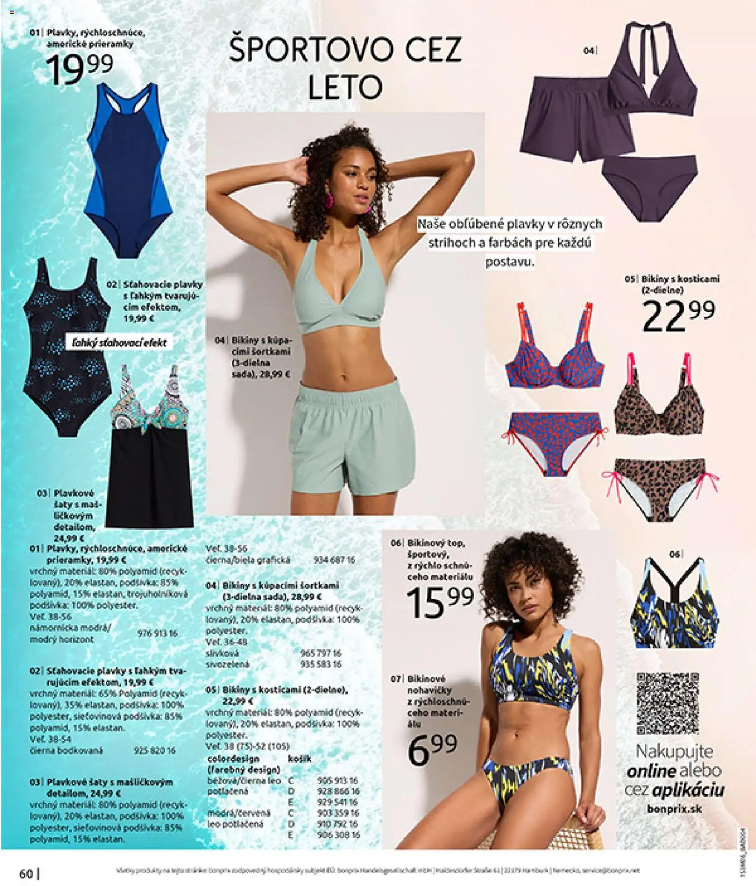 Nové Bonprix akcie – leták je platný od 15.06.2026 | Strana: 62 | Produkty: Šaty, Nohavičky, Plavky