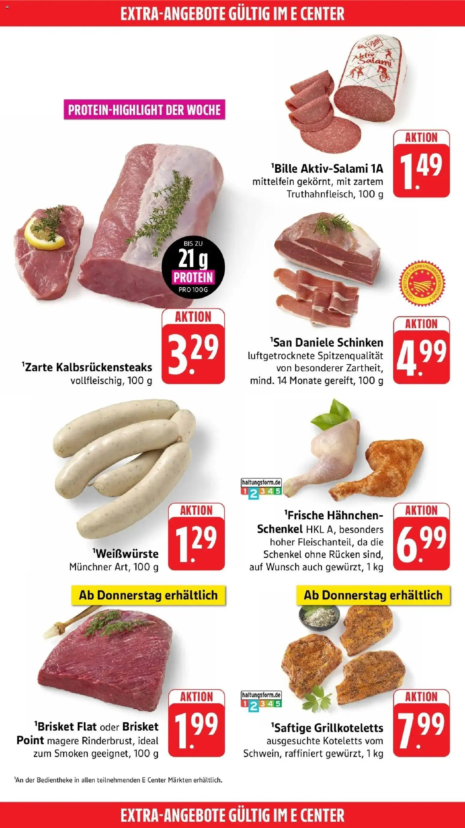 E center Prospekt Groß-Gerau (ab 17.08.2026) zum Blättern | Seite: 42 | Produkte: Hahnchen, Salami, Schinken