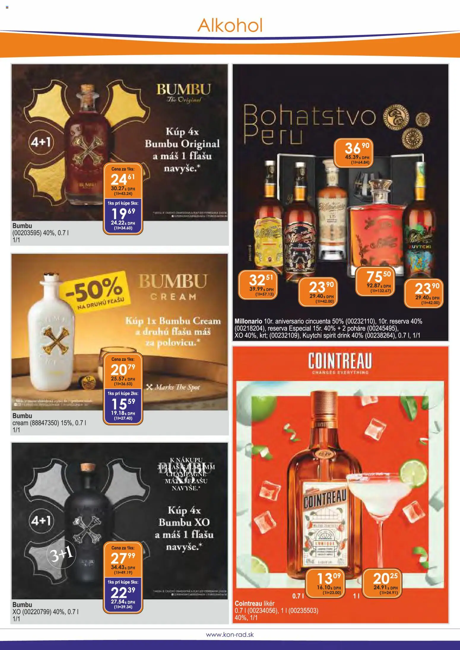Nové KON - RAD akcie – leták je platný od 01.03.2026 | Strana: 9 | Produkty: Poháre, Alkohol