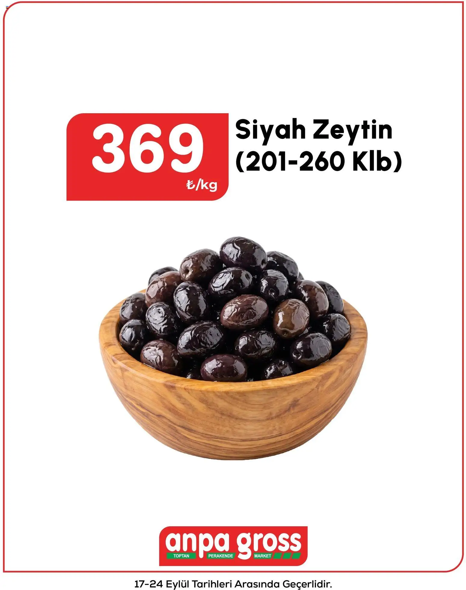 Anpa Gross Katalog - 17 Eylül 2026 tarihinden itibaren geçerlidir | Sayfa: 7 | Ürünler: Zeytin