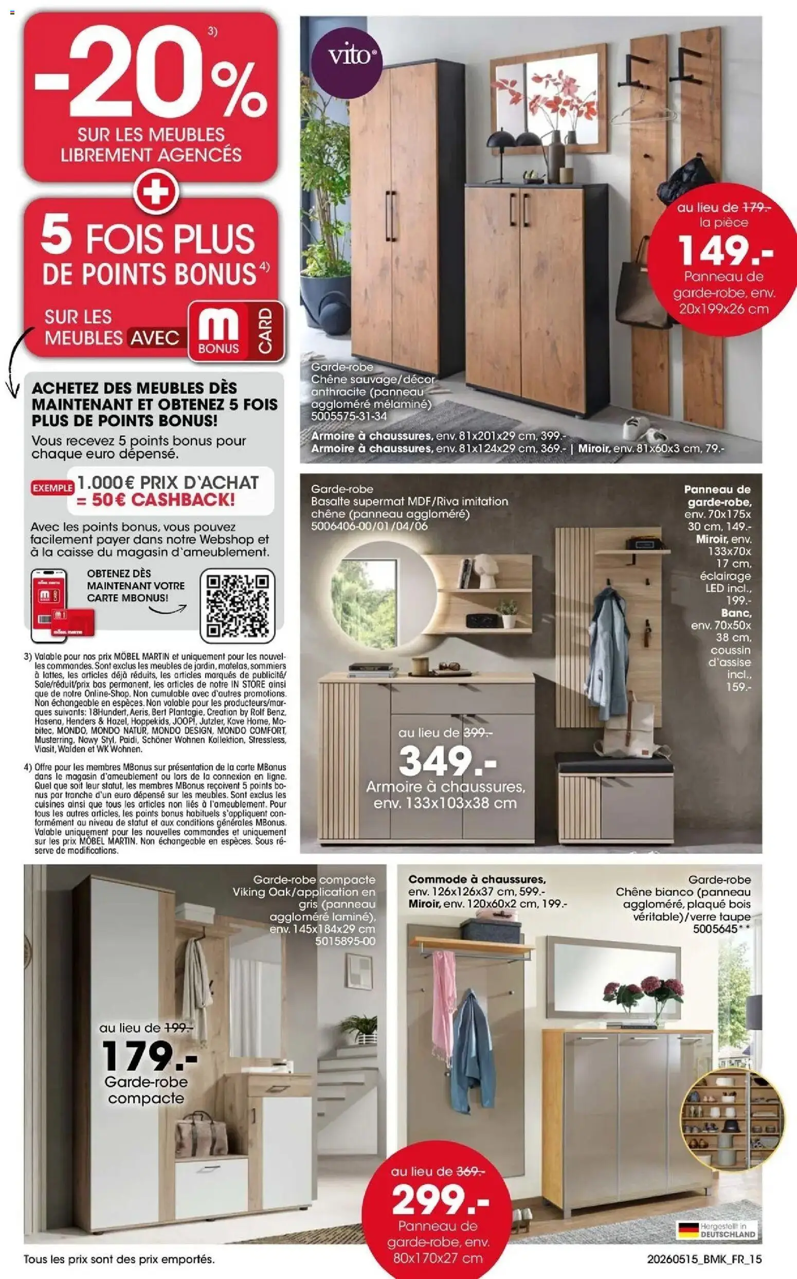 {H1} | Page: 15 | Produits: Store, Armoire, Commode
