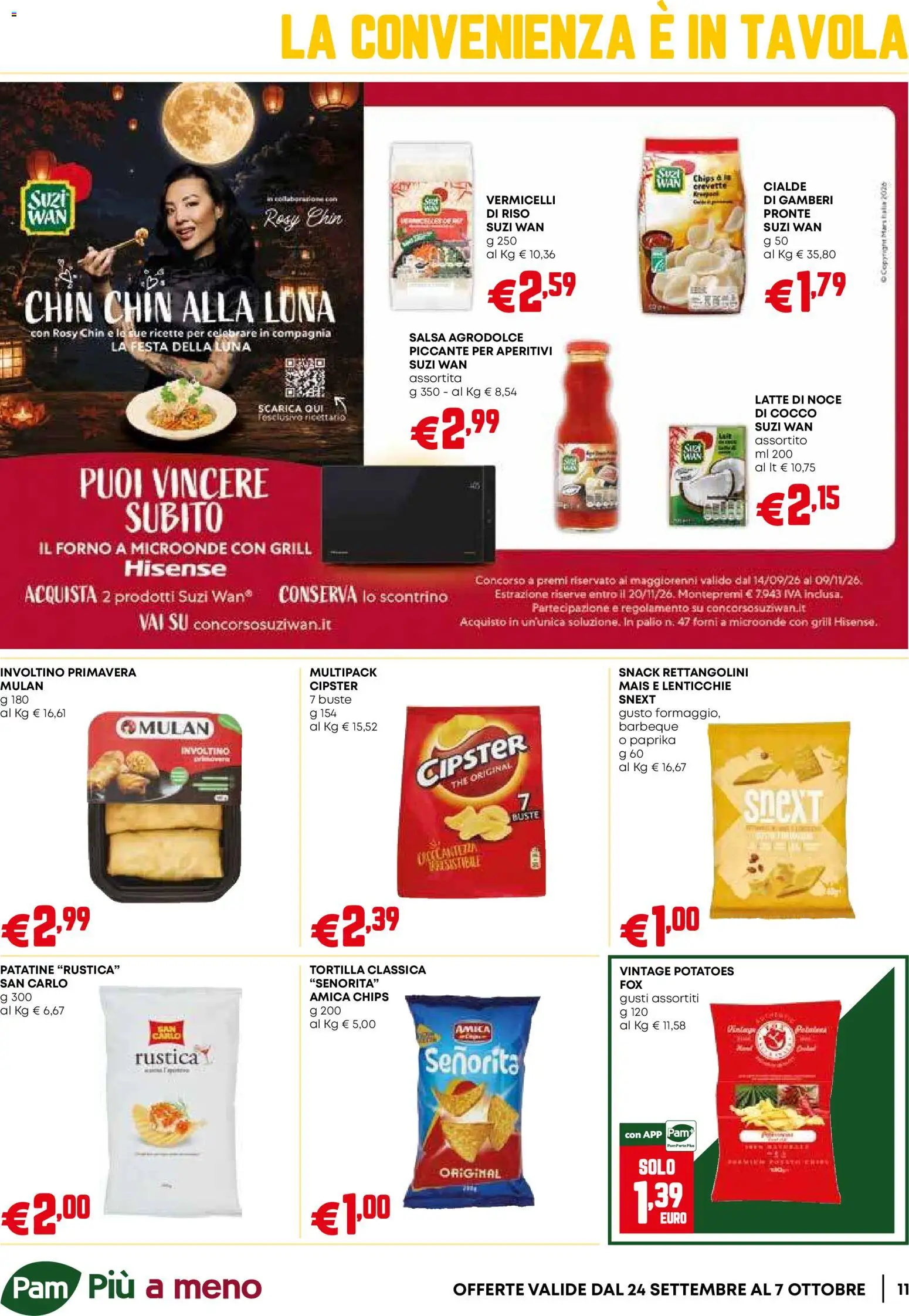 Volantino PAM del 24/09/2026 | Pagina: 11 | Prodotti: Microonde, Gamberi, Cocco, Forno