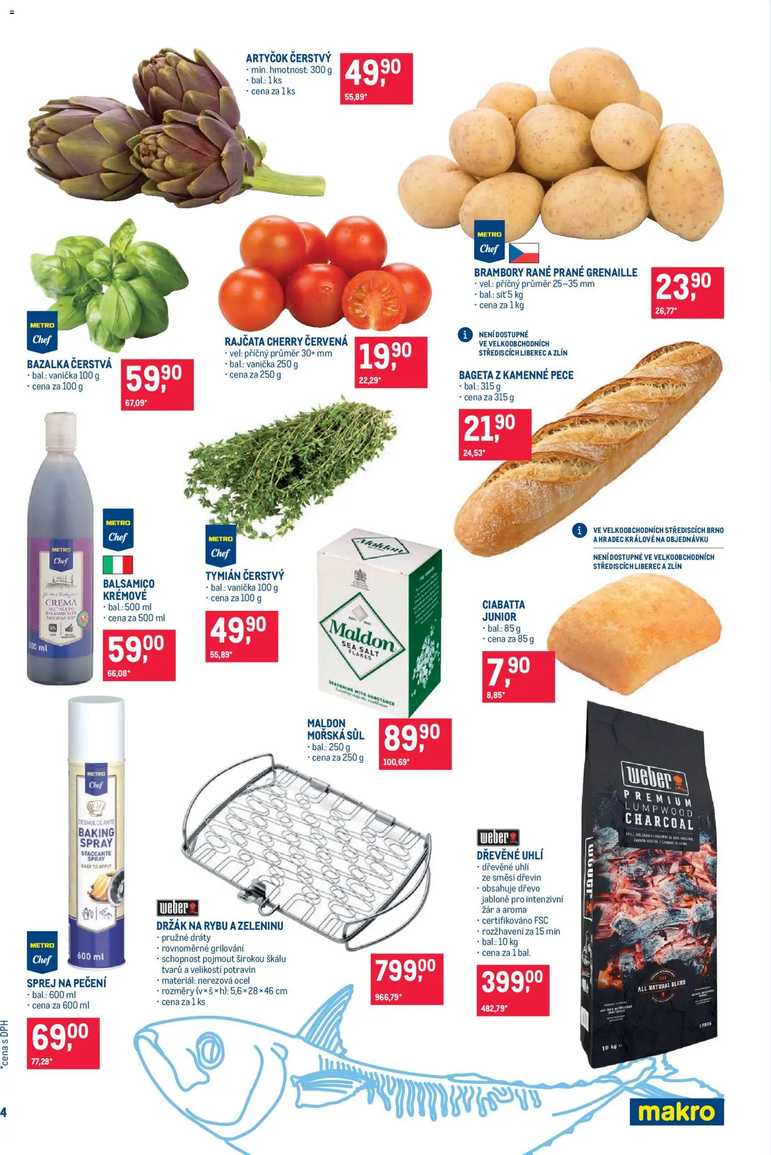 Makro leták - Pro milovníky jídla od 15.07.2026 | Strana: 4 | Produkty: Grilování, Rajčata, Brambory, Crema