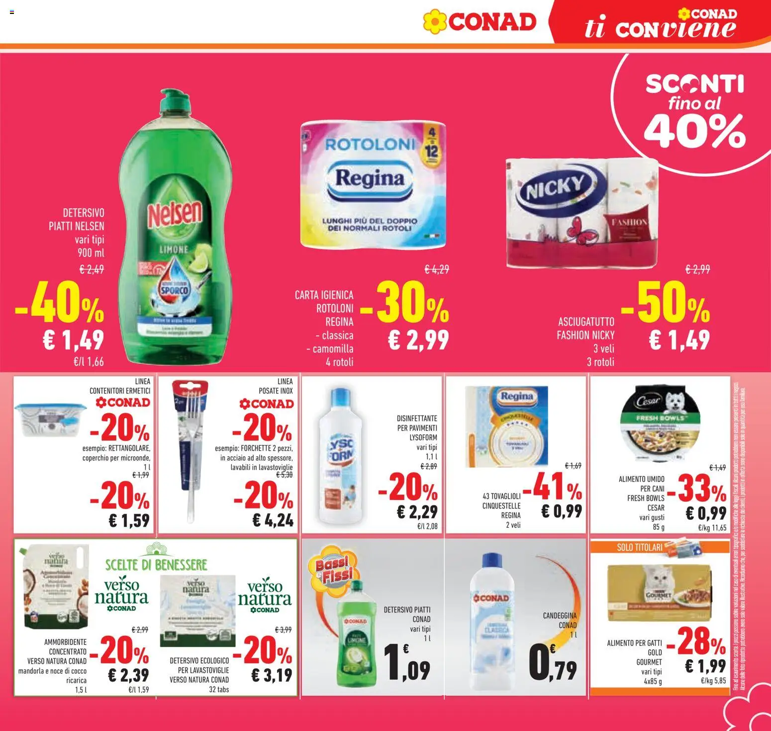 Volantino Conad del 26/08/2026 | Pagina: 25 | Prodotti: Posate, Mandorla, Limone, Lavastoviglie