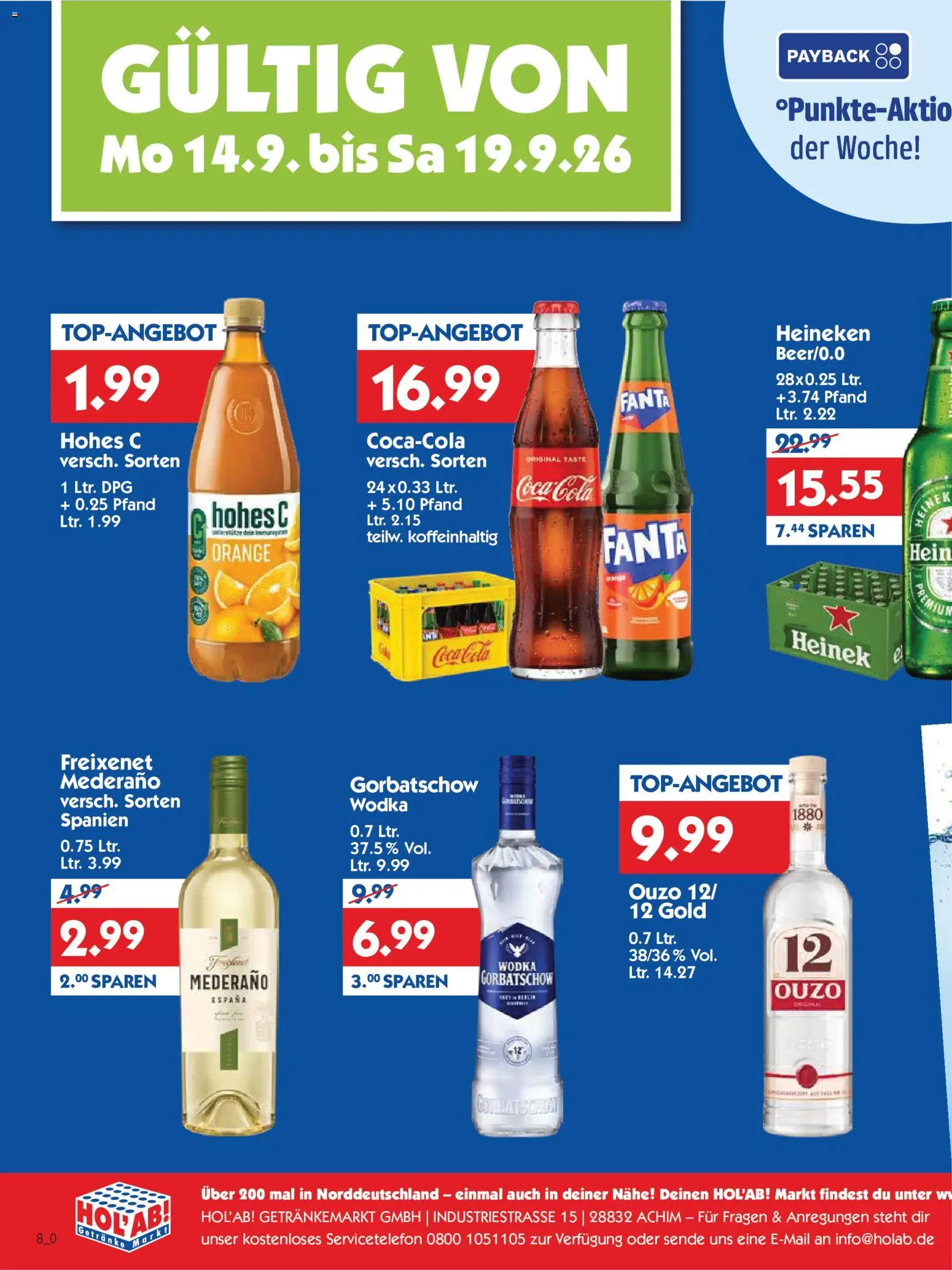 HOL’AB! Prospekt – gültig ab 14.09.2026 | Seite: 2 | Produkte: Coca cola, Ouzo, Cola, Heineken
