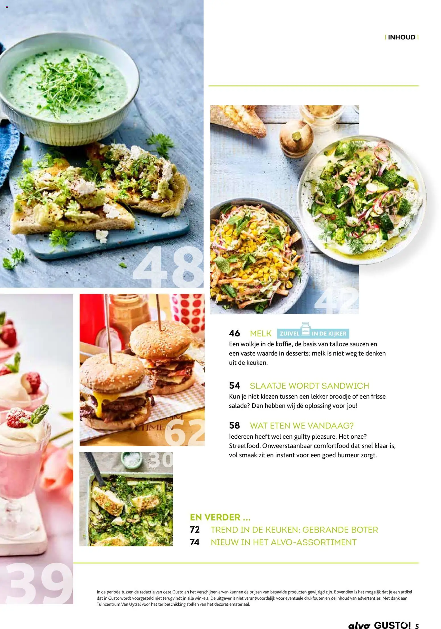 {H1} | Pagina: 5 | Producten: Sandwich, Salade, Zuivel, Boter